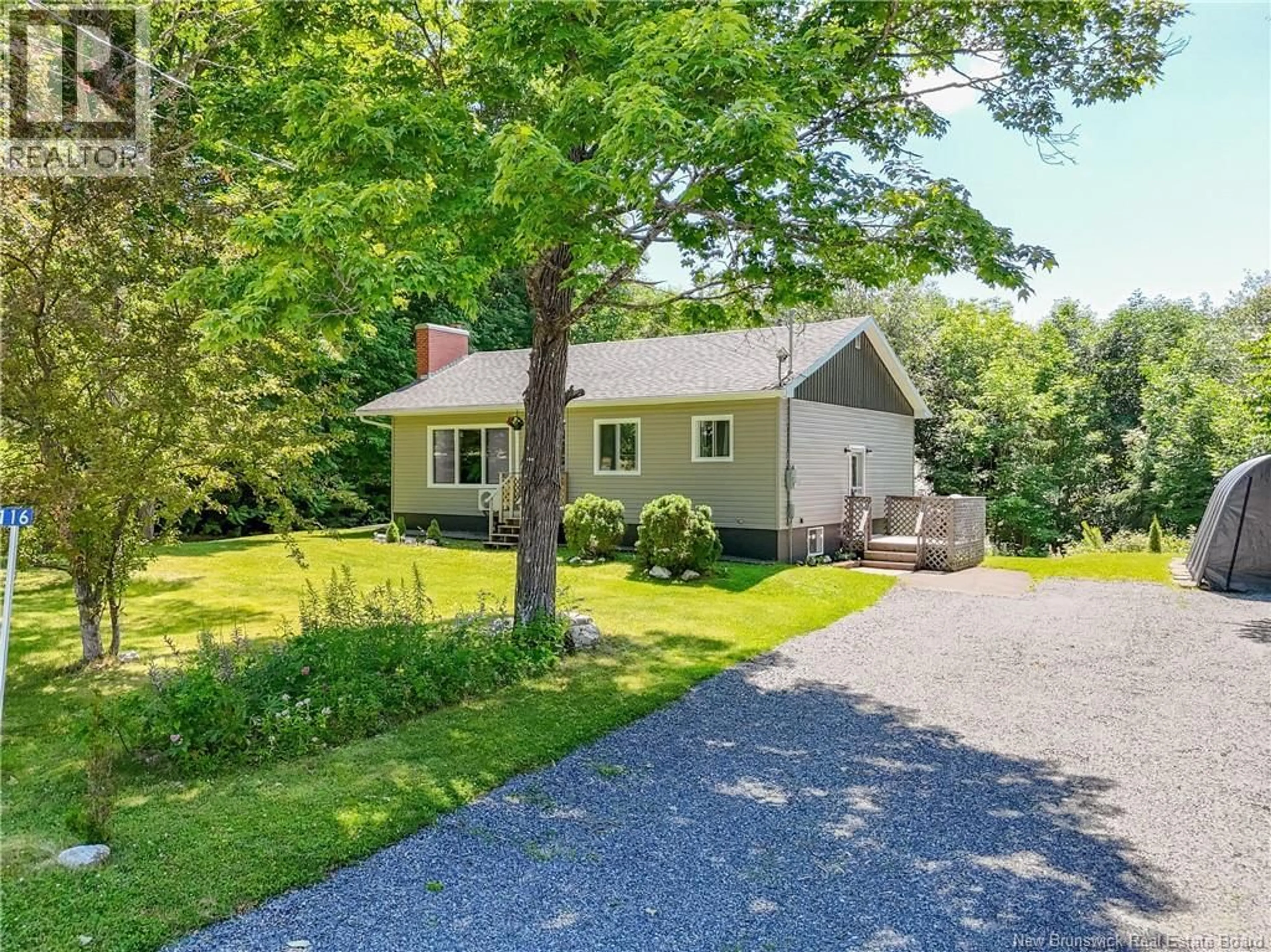 A pic from outside/outdoor area/front of a property/back of a property/a pic from drone, street for 116 HOSPITAL STREET, Bath New Brunswick E7J1C1