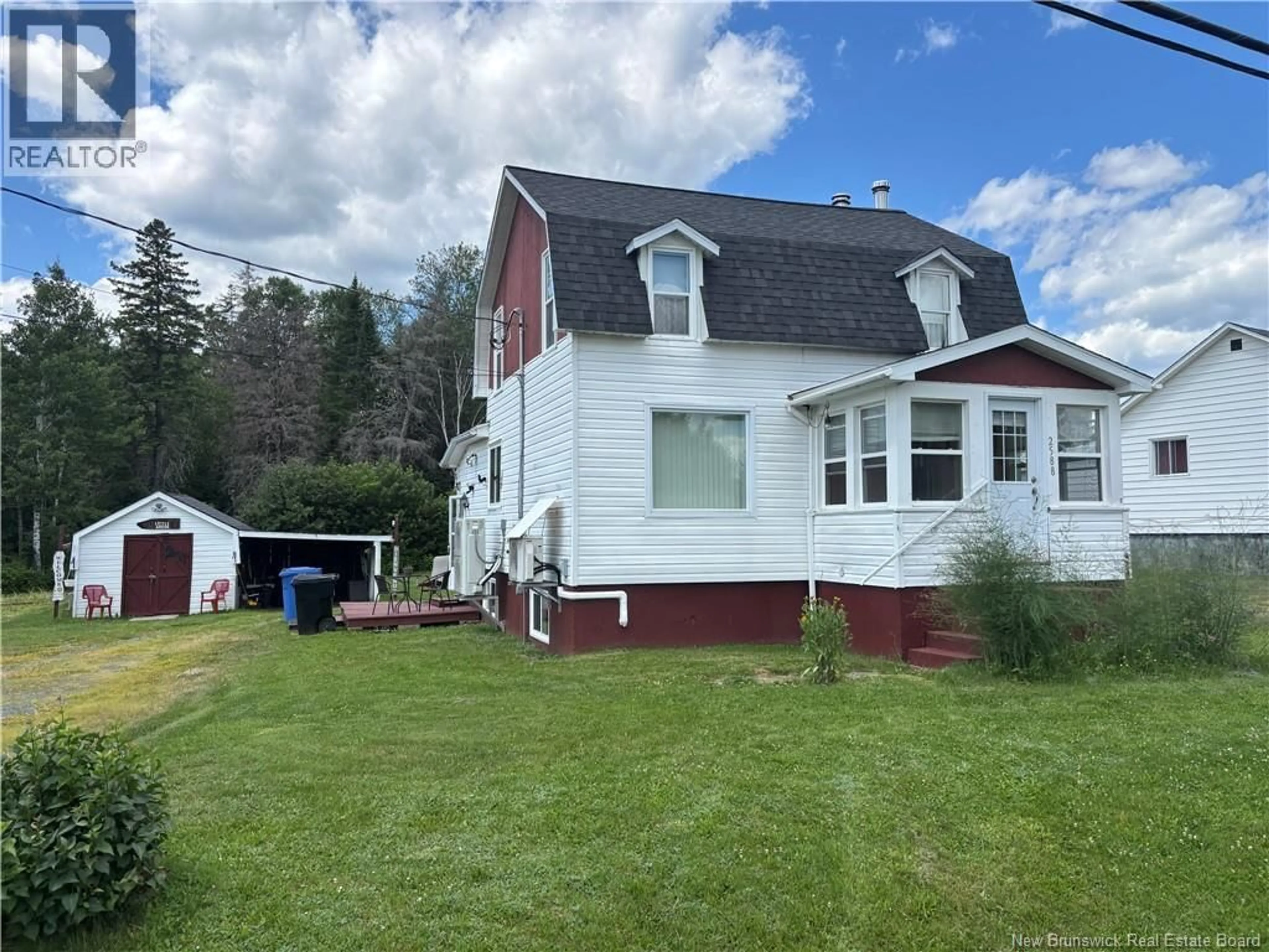 Home with vinyl exterior material, street for 2588 ROUGH WATERS DRIVE, Bathurst New Brunswick E2A4K6