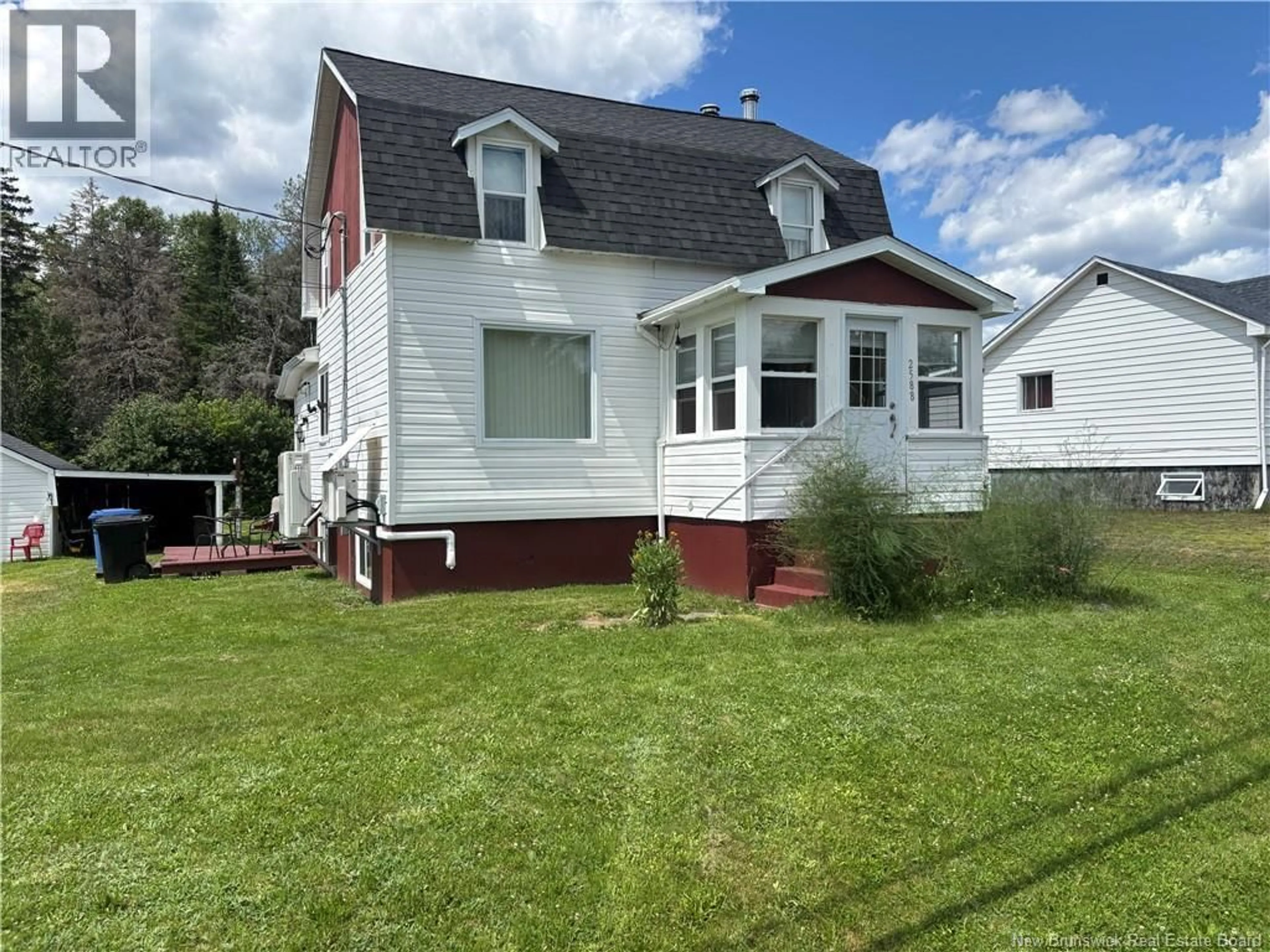 Home with vinyl exterior material, street for 2588 ROUGH WATERS DRIVE, Bathurst New Brunswick E2A4K6