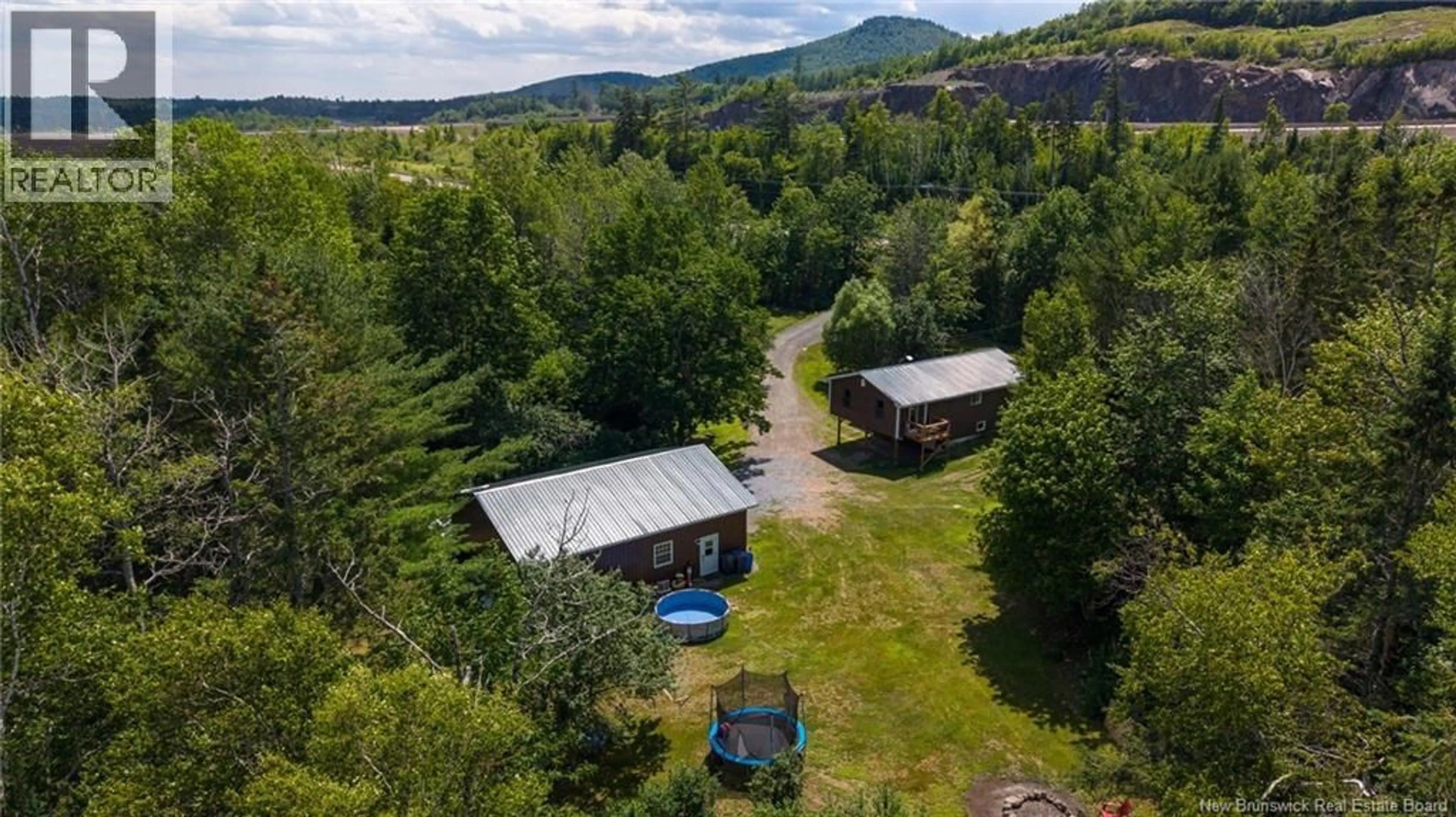 A pic from outside/outdoor area/front of a property/back of a property/a pic from drone, mountain view for 44 EAGLE ROCK ROAD, Welsford New Brunswick E5K3X7