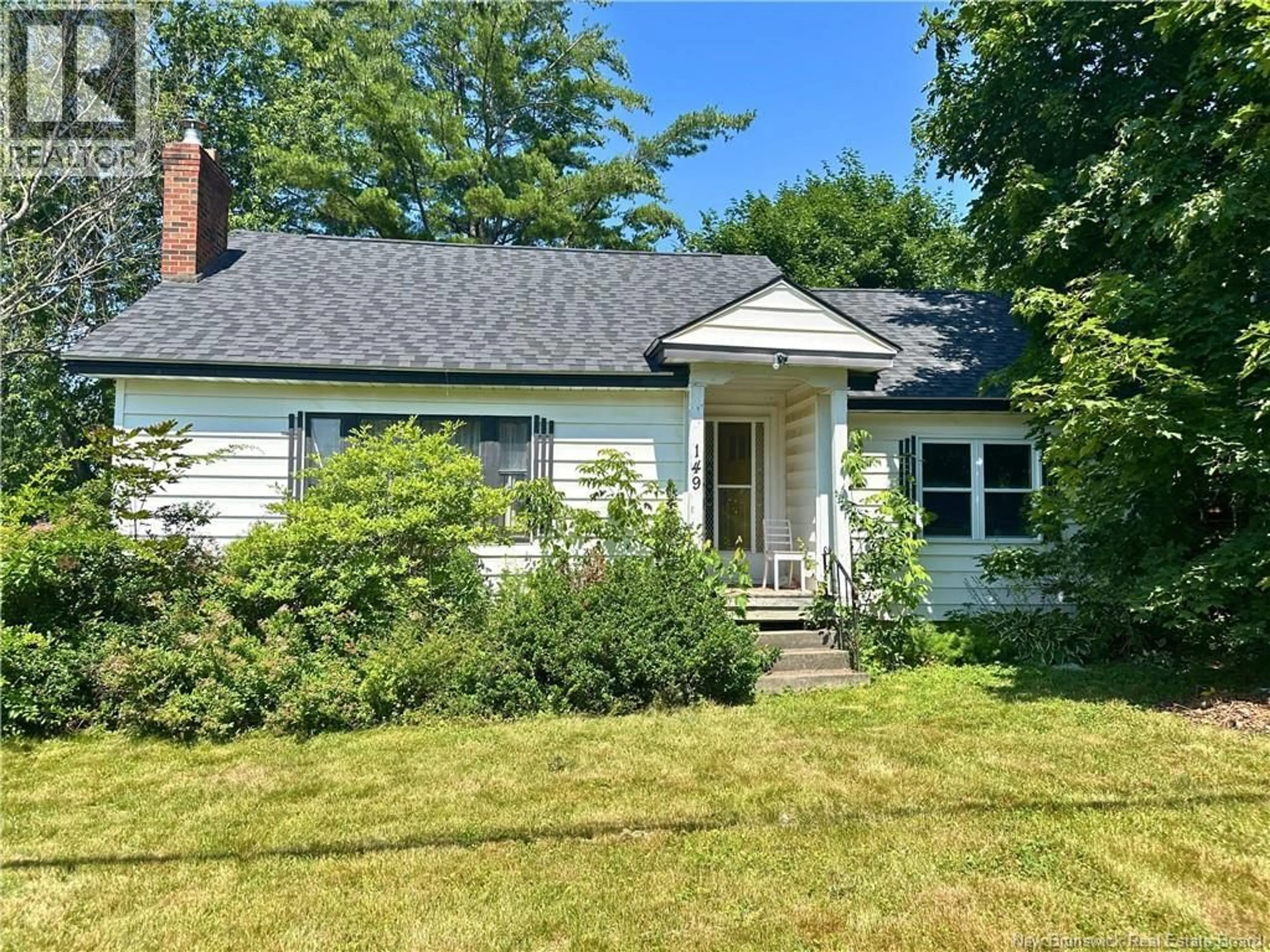 Home with vinyl exterior material, street for 149 WALLACE AVENUE, Fredericton New Brunswick E3A2J9