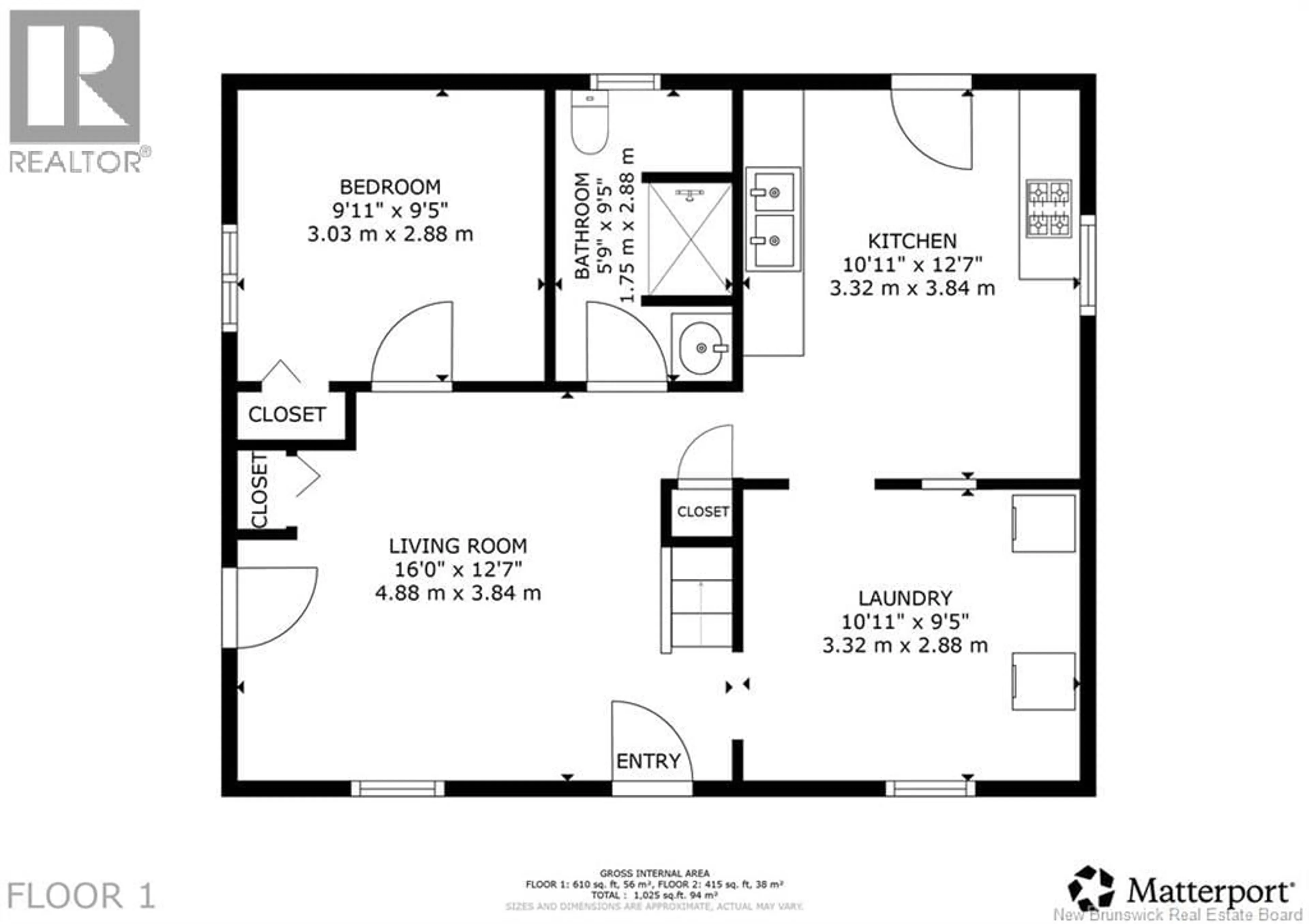 Floor plan for 1075 ROUTE 628, Taymouth New Brunswick E6C2B6