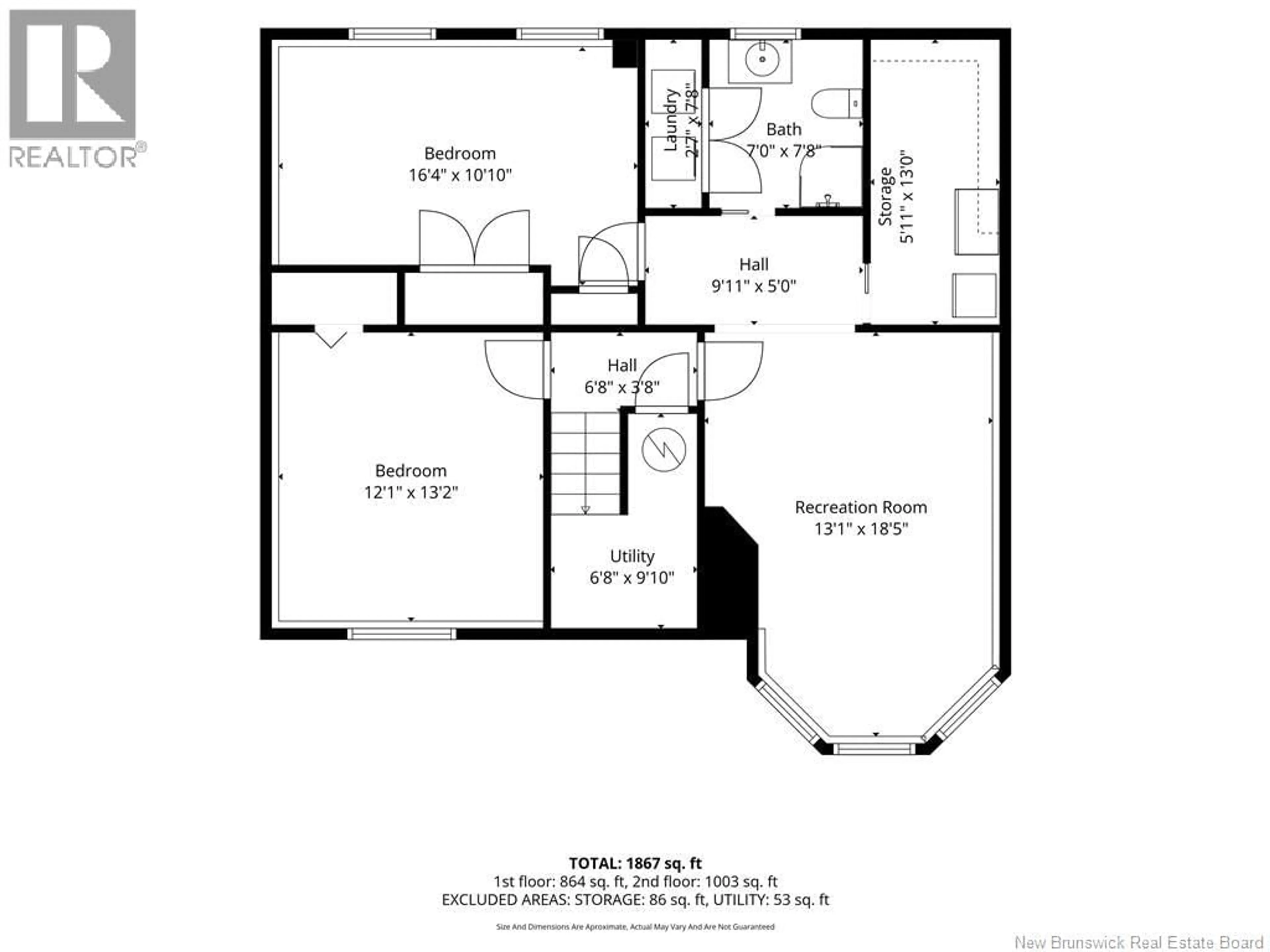 Floor plan for 83 FREDERIC, Dieppe New Brunswick E1A7N9