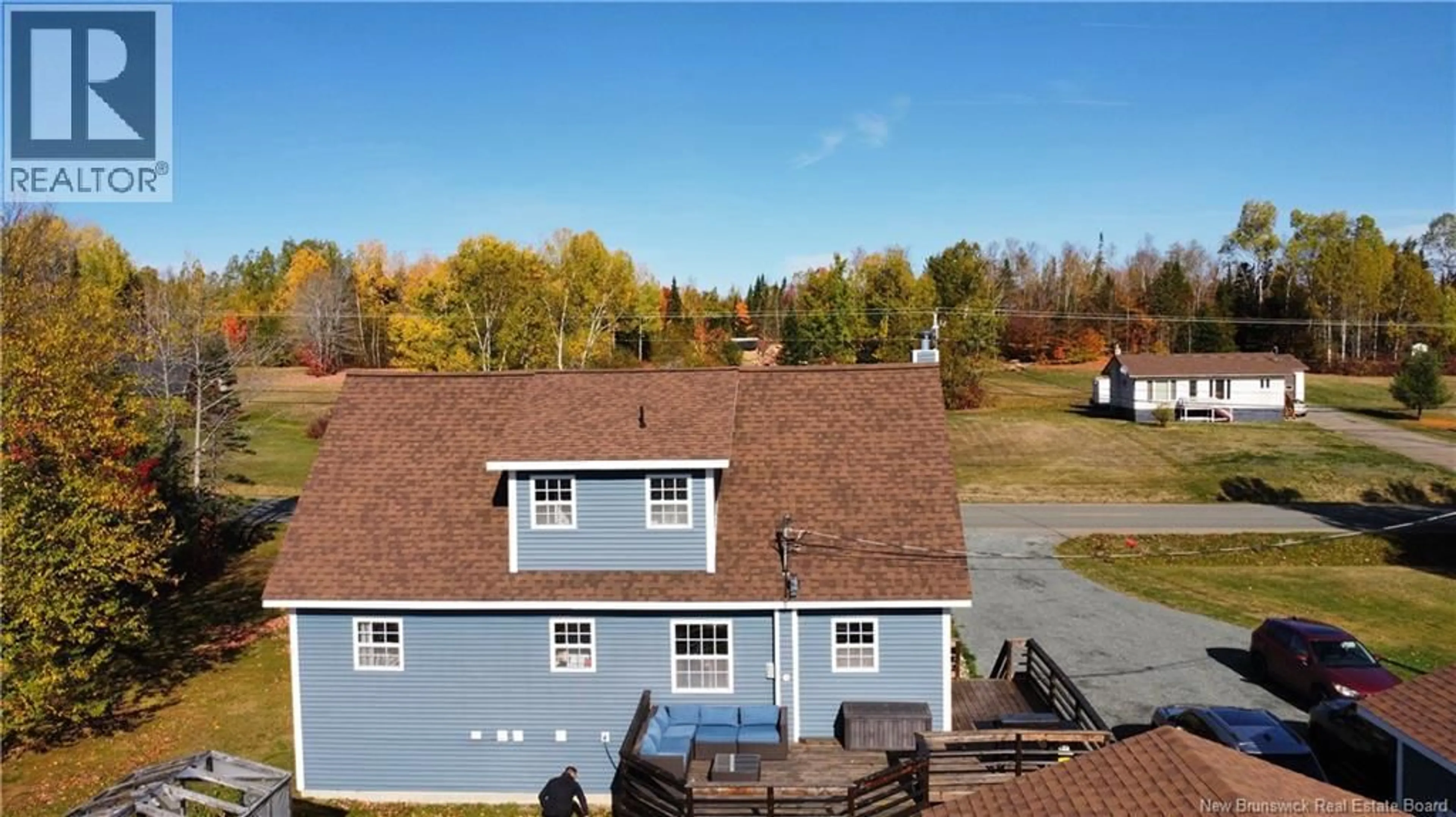 A pic from outside/outdoor area/front of a property/back of a property/a pic from drone, water/lake/river/ocean view for 2381 SORMANY STREET, Sormany New Brunswick E8K3A9