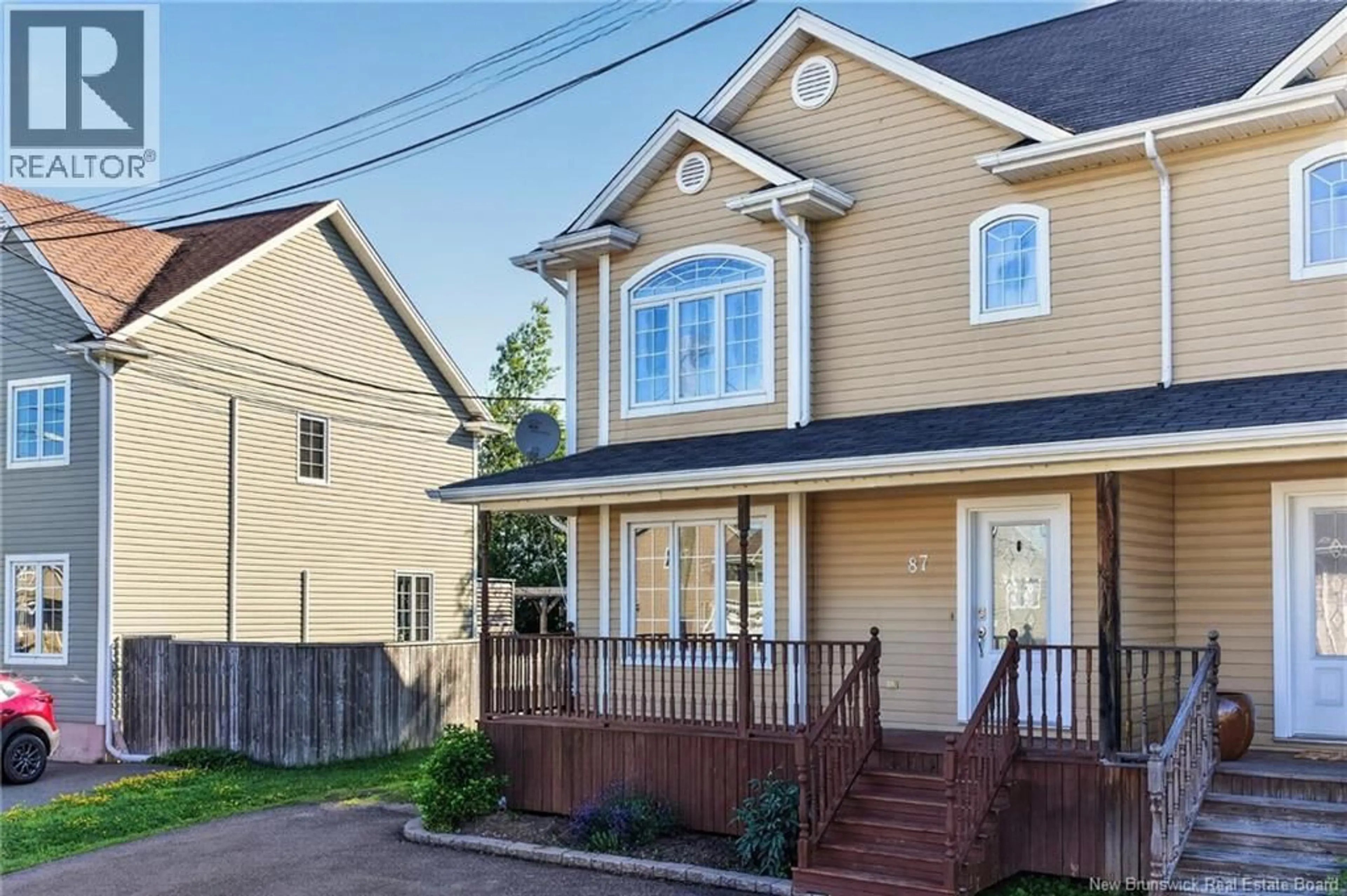 Home with vinyl exterior material, street for 87 GAGNON DRIVE, Moncton New Brunswick E1A0B8