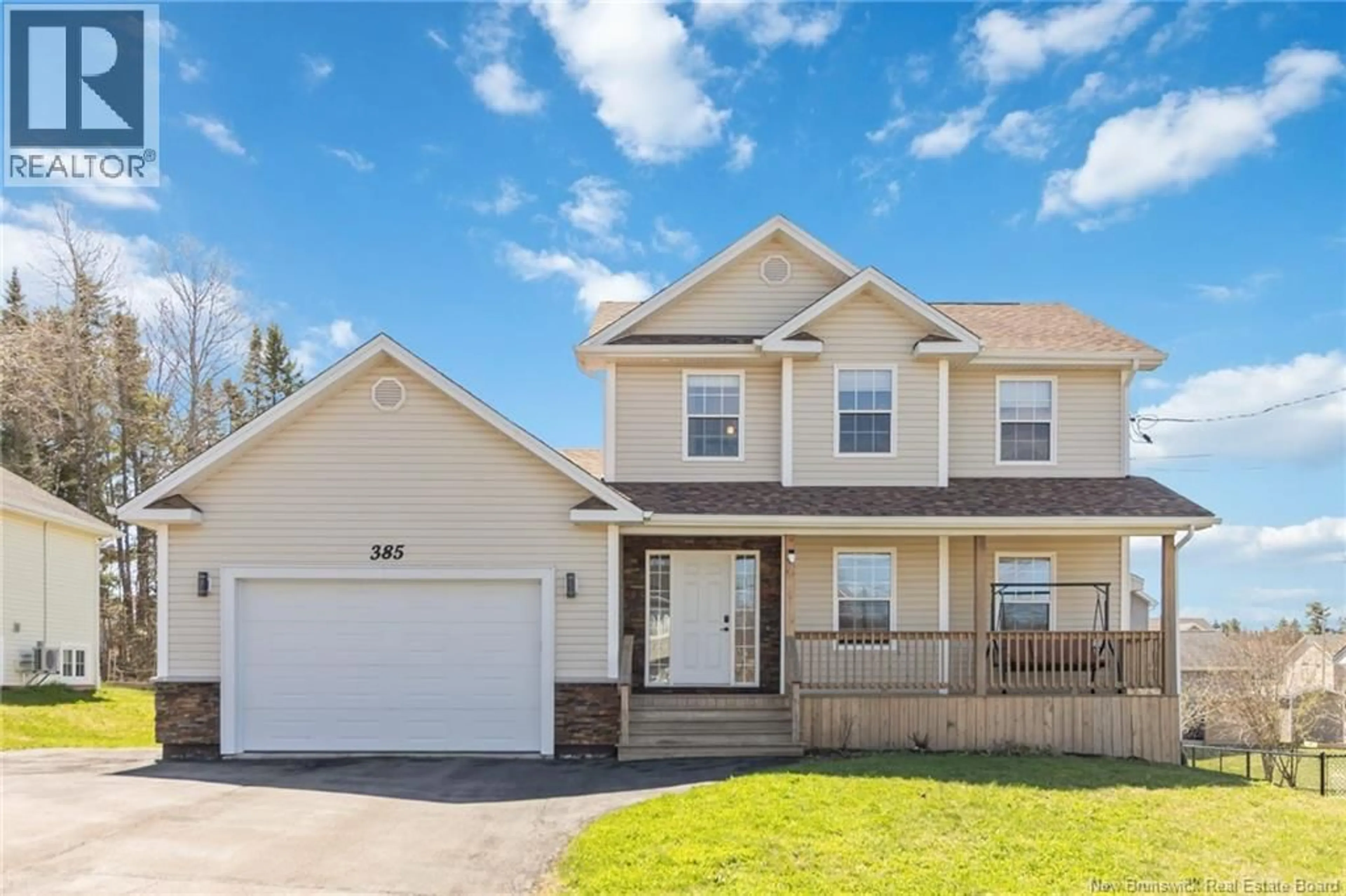 Home with vinyl exterior material, street for 385 MANDEVILLE STREET, Dieppe New Brunswick E1A6V6