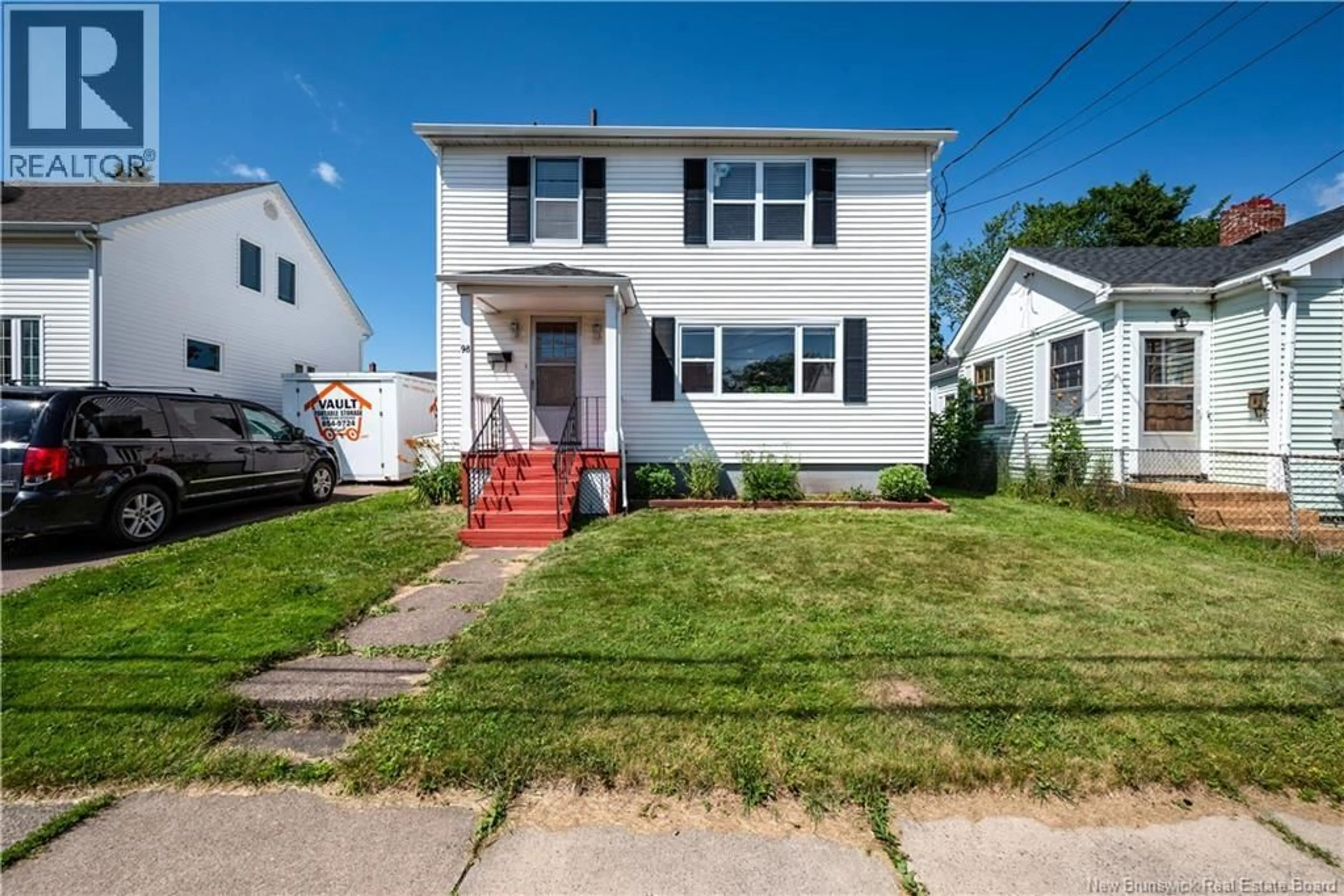 Home with vinyl exterior material, street for 98 MAPLE STREET, Moncton New Brunswick E1C6E3