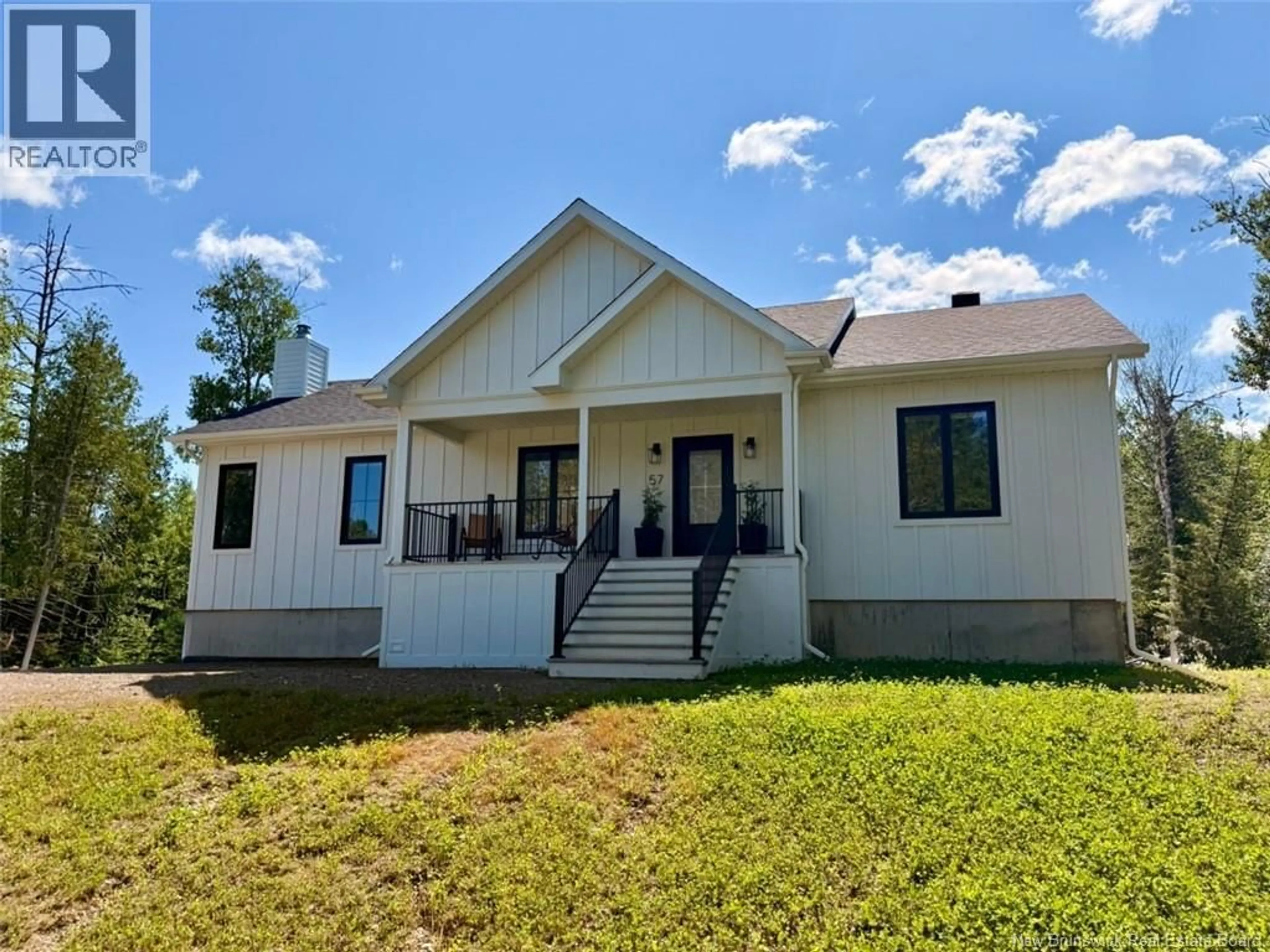 Home with vinyl exterior material, building for 57 THOMPSON ROAD, Charlo New Brunswick E8E2S6