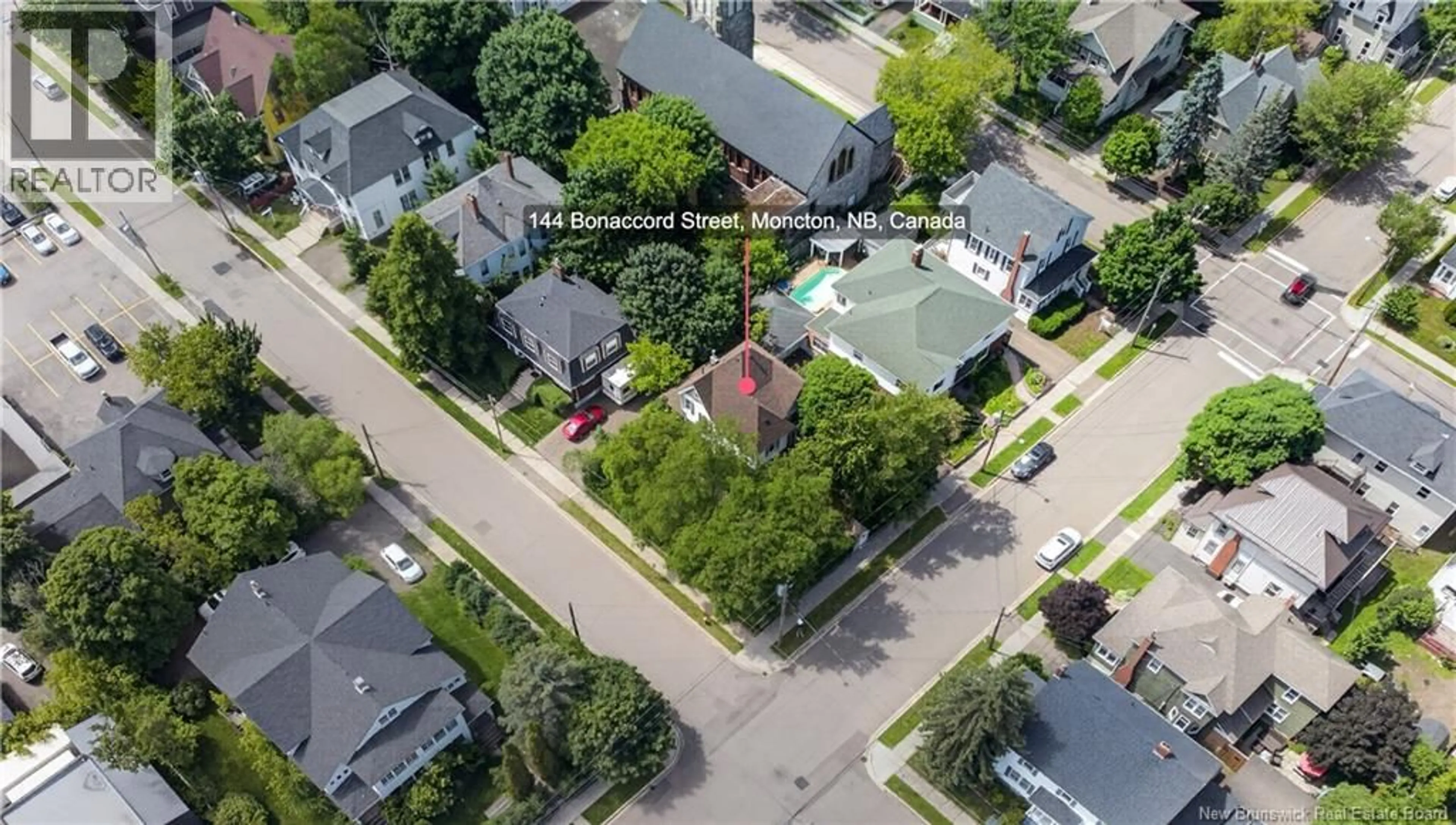 A pic from outside/outdoor area/front of a property/back of a property/a pic from drone, street for 144 BONACCORD STREET, Moncton New Brunswick E1C5L6