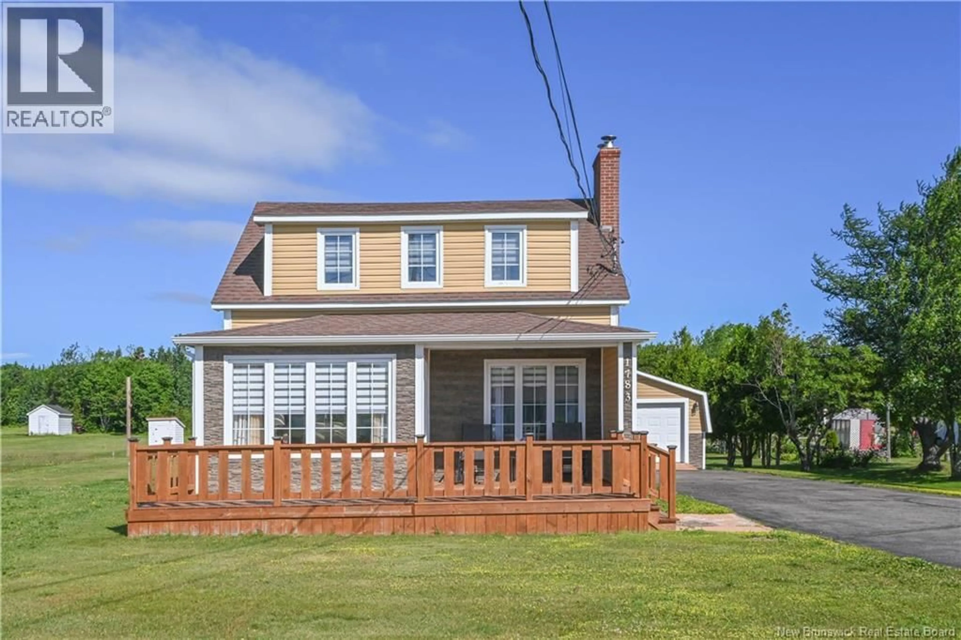 A pic from outside/outdoor area/front of a property/back of a property/a pic from drone, street for 1783 ROUTE 310, Coteau Road New Brunswick E8T3K9