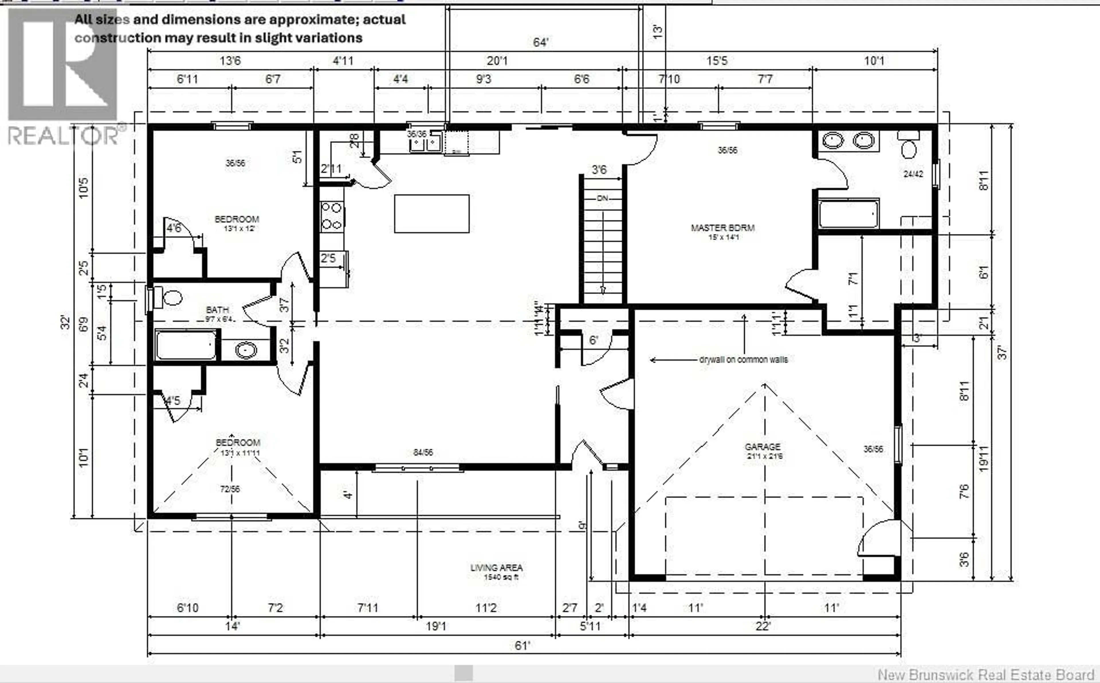Floor plan for 91 PIONEER, Quispamsis New Brunswick E2G0B6
