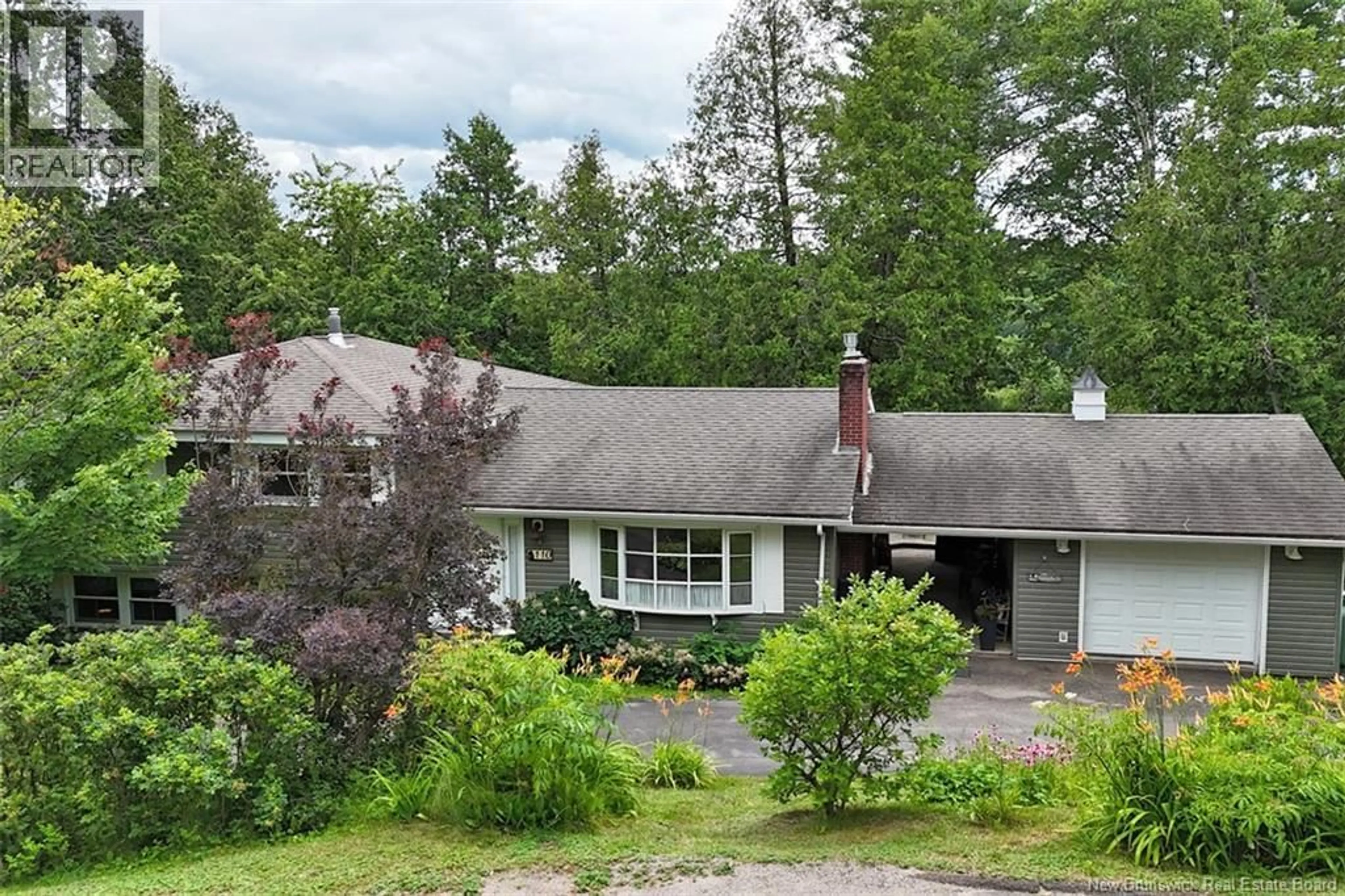 A pic from outside/outdoor area/front of a property/back of a property/a pic from drone, mountain view for 110 WOODBINE LANE, Upper Kingsclear New Brunswick E3E1S3