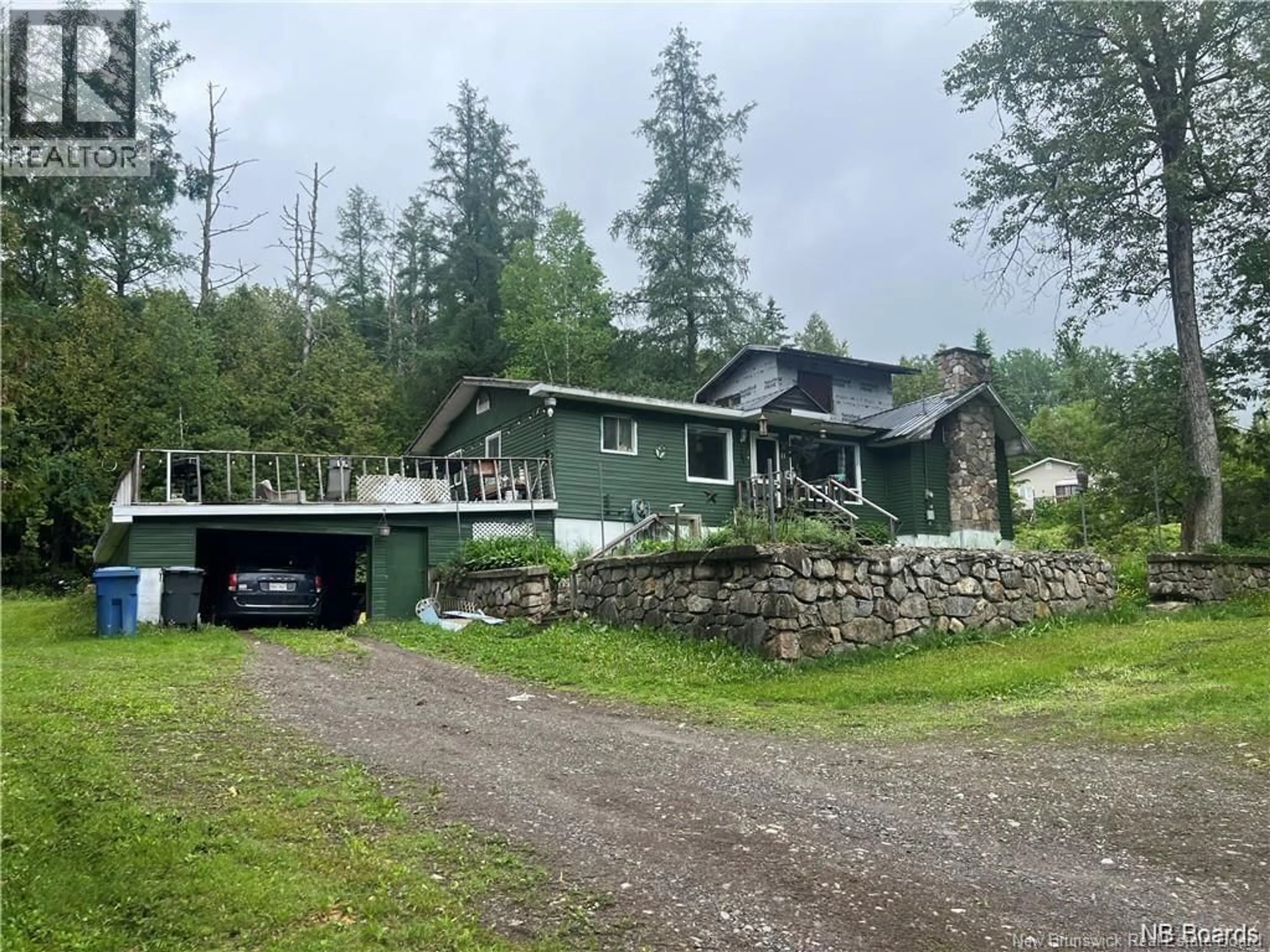 A pic from outside/outdoor area/front of a property/back of a property/a pic from drone, unknown for 11 FOLEY BROOK ROAD, New Denmark New Brunswick E7G1N7
