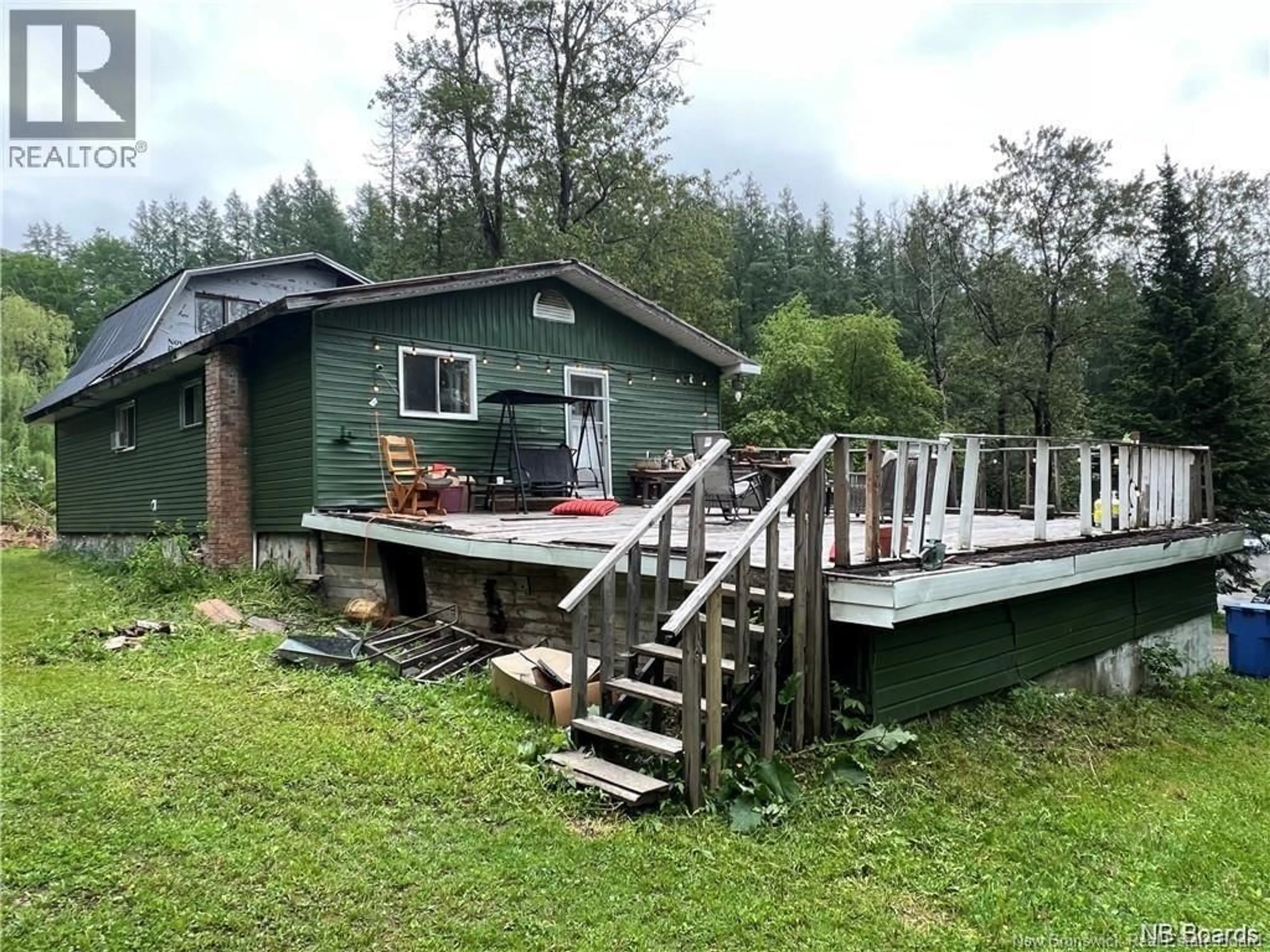 A pic from outside/outdoor area/front of a property/back of a property/a pic from drone, unknown for 11 FOLEY BROOK ROAD, New Denmark New Brunswick E7G1N7
