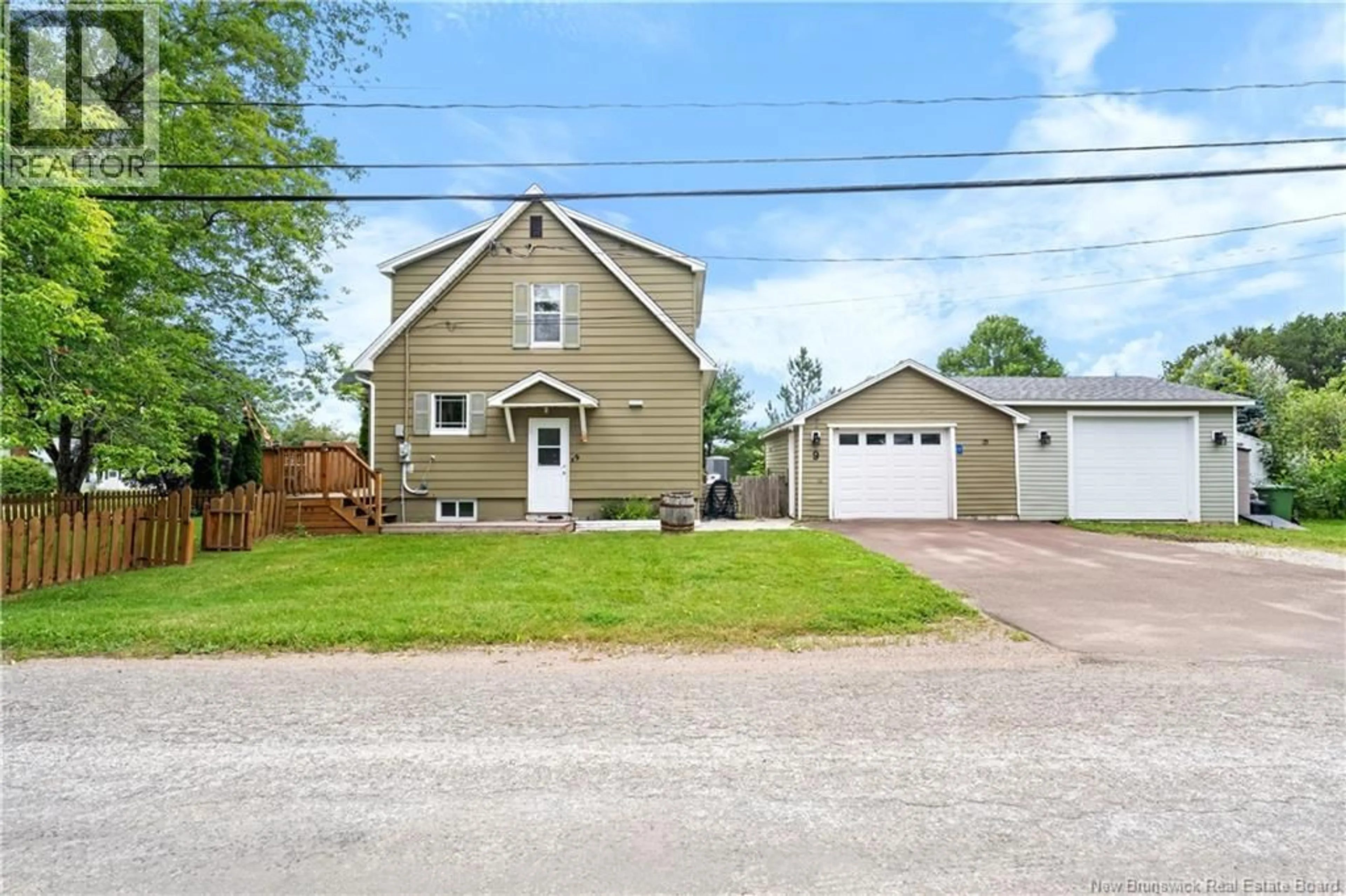A pic from outside/outdoor area/front of a property/back of a property/a pic from drone, street for 9 ACADEMY LANE, Petitcodiac New Brunswick E4Z4C2