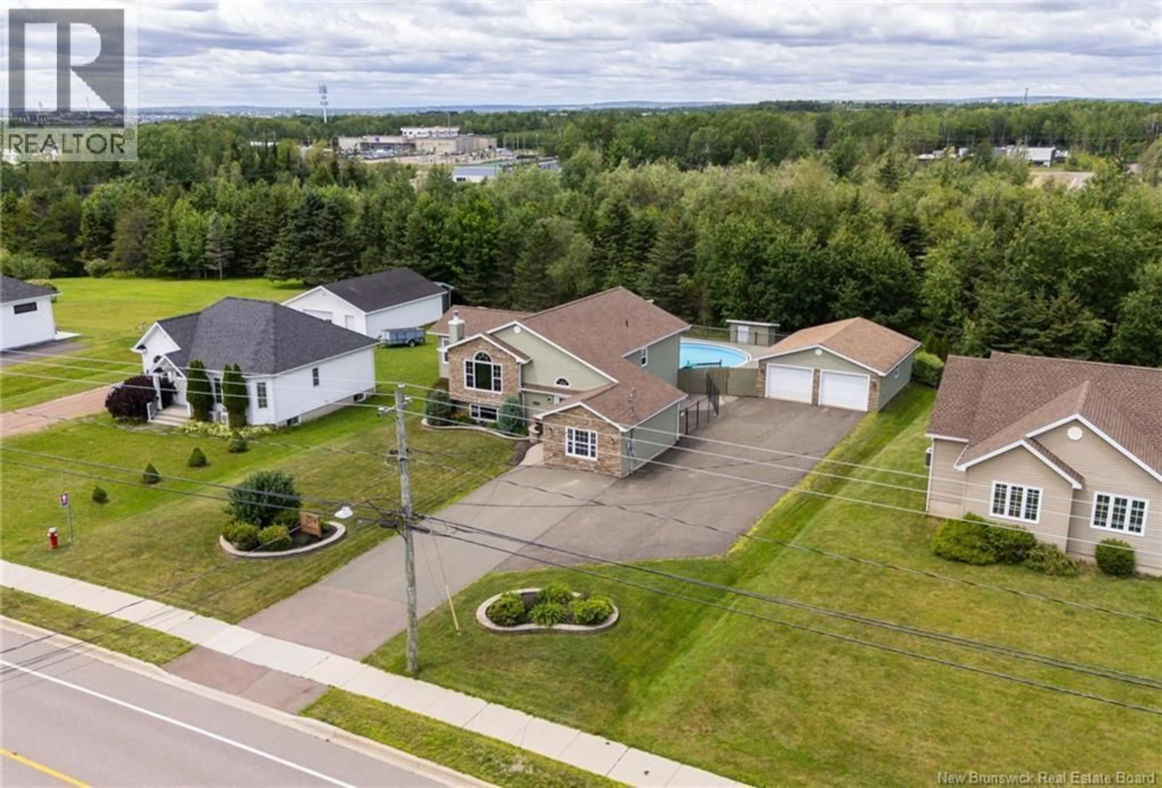 A pic from outside/outdoor area/front of a property/back of a property/a pic from drone, water/lake/river/ocean view for 799 CHARTERSVILLE ROAD, Dieppe New Brunswick E1A1K7