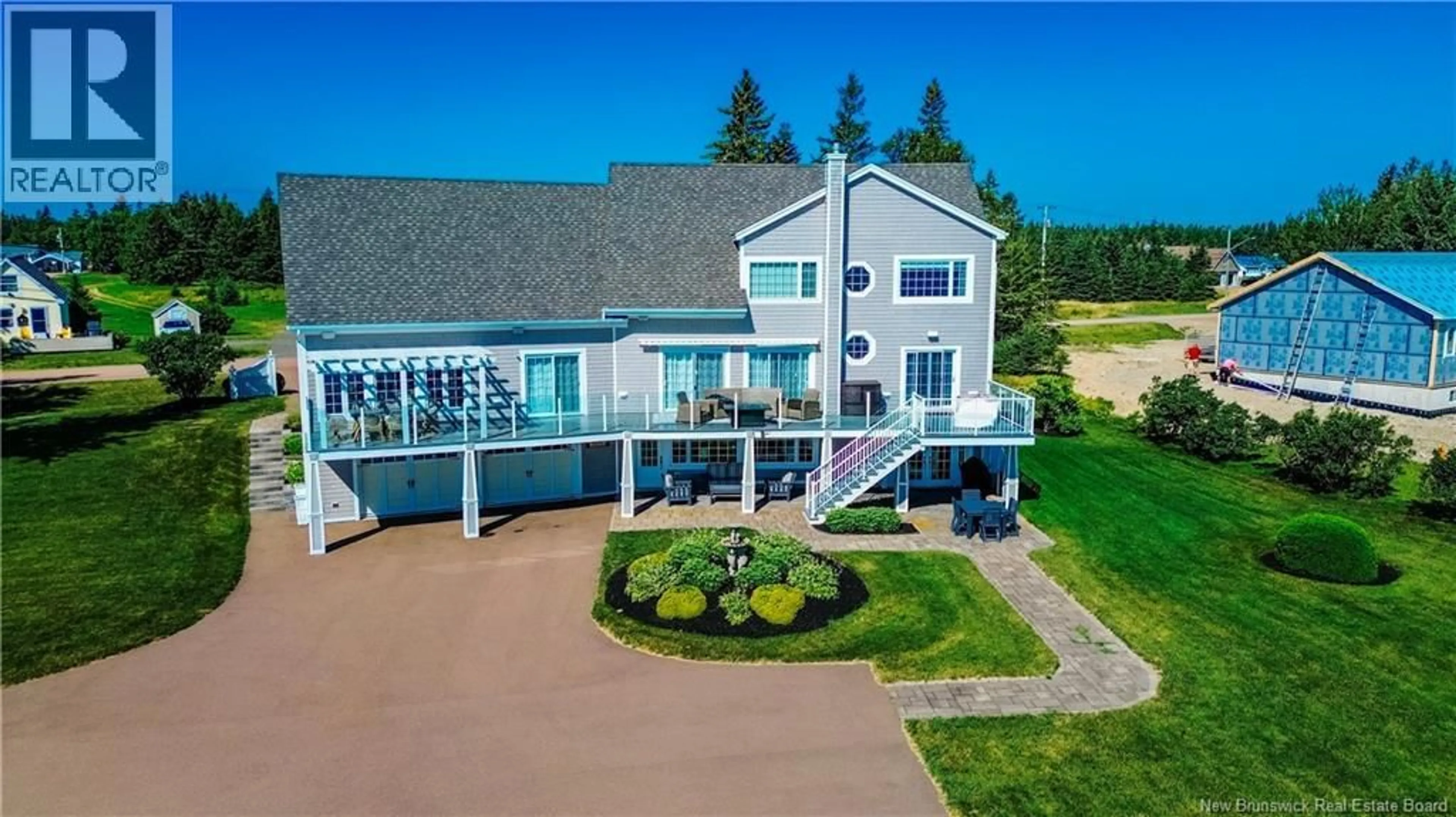 A pic from outside/outdoor area/front of a property/back of a property/a pic from drone, water/lake/river/ocean view for 4500 RTE 535, Cocagne New Brunswick E4S5A3