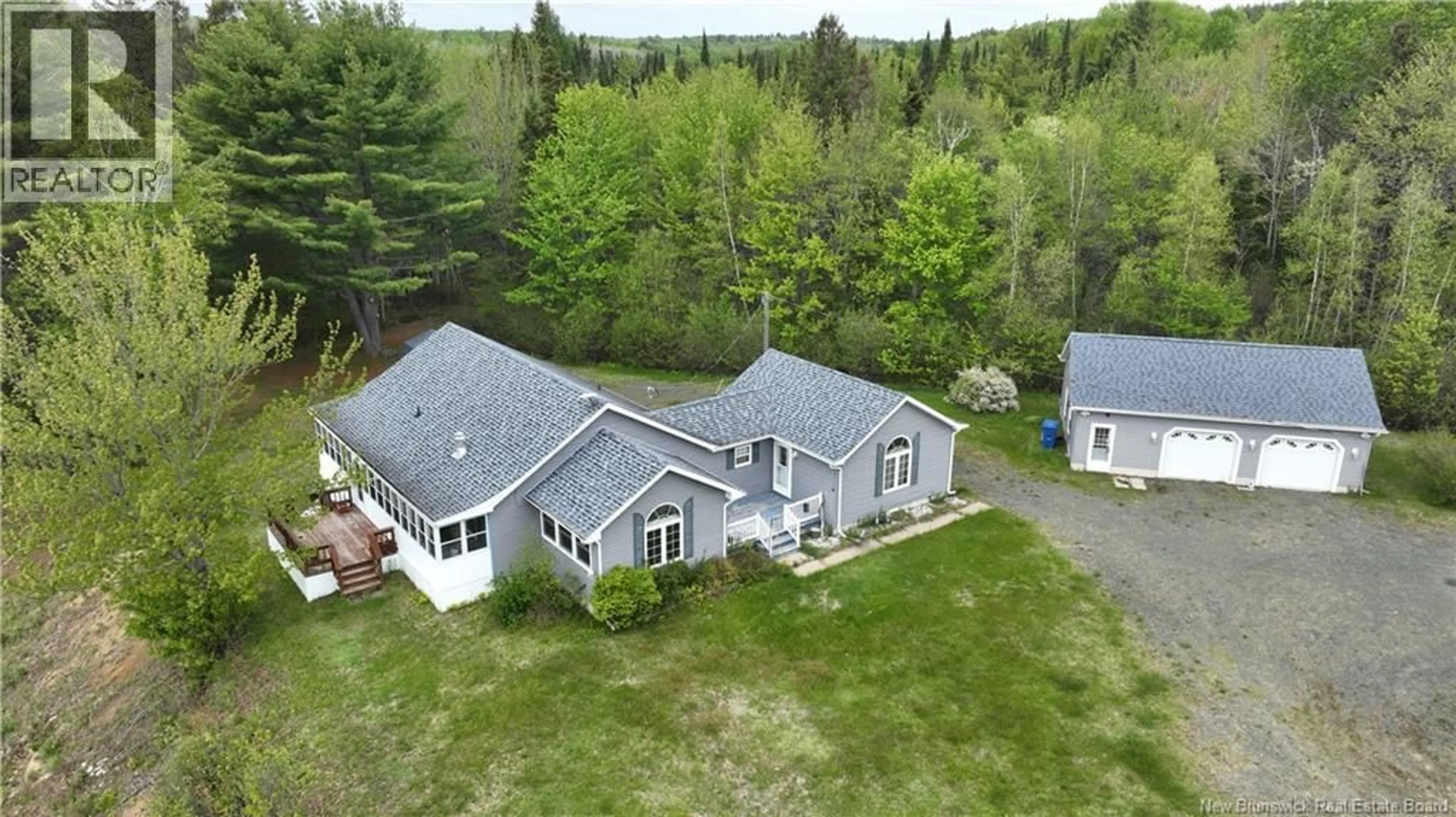 A pic from outside/outdoor area/front of a property/back of a property/a pic from drone, building for 1265 HWY 118, White Rapids New Brunswick E9B1B5