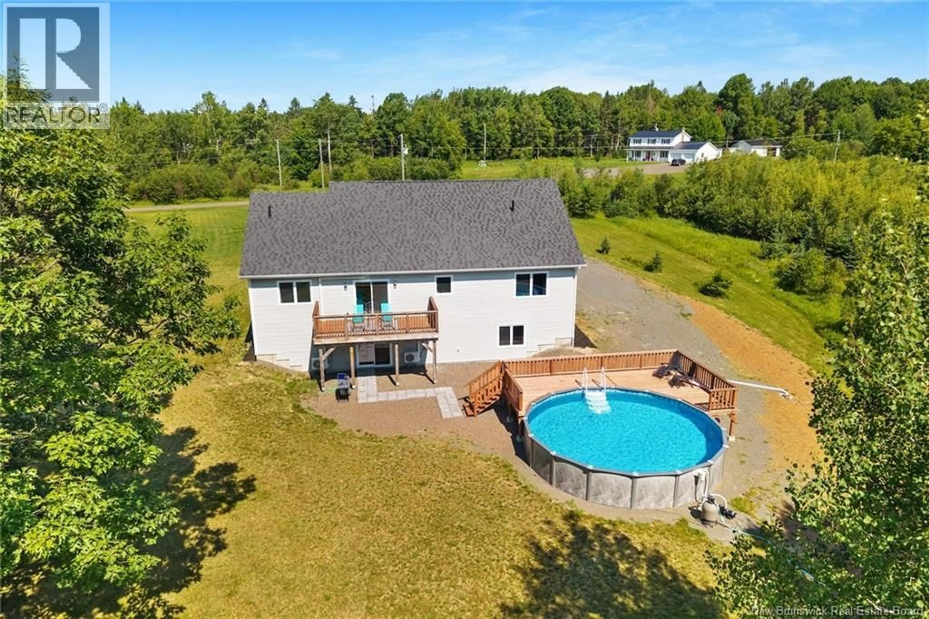 A pic from outside/outdoor area/front of a property/back of a property/a pic from drone, water/lake/river/ocean view for 12 ACADIA LANE, Douglas New Brunswick E3G0C3