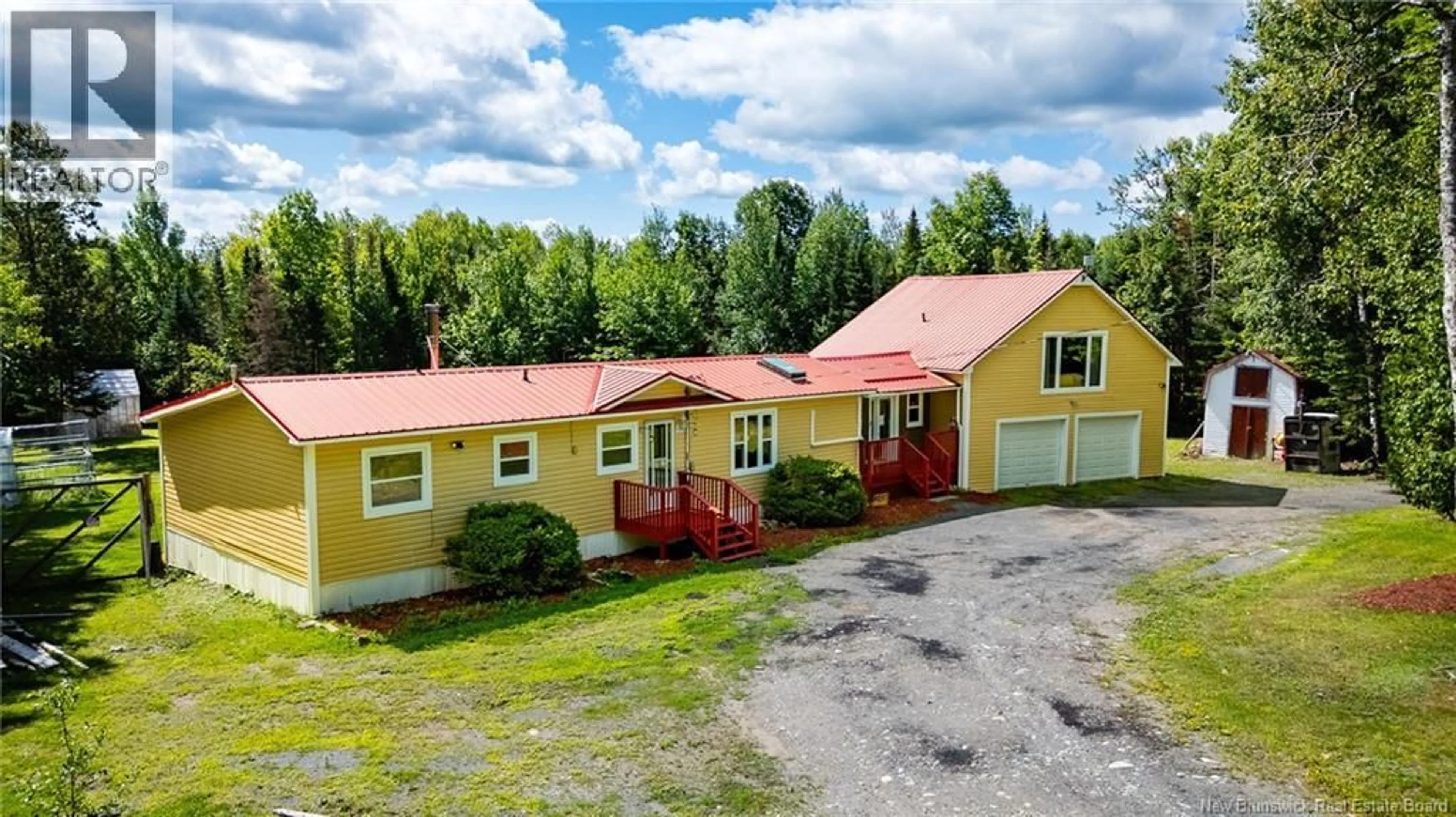 A pic from outside/outdoor area/front of a property/back of a property/a pic from drone, building for 249 ROUTE 635, Lake George New Brunswick E6K3P1