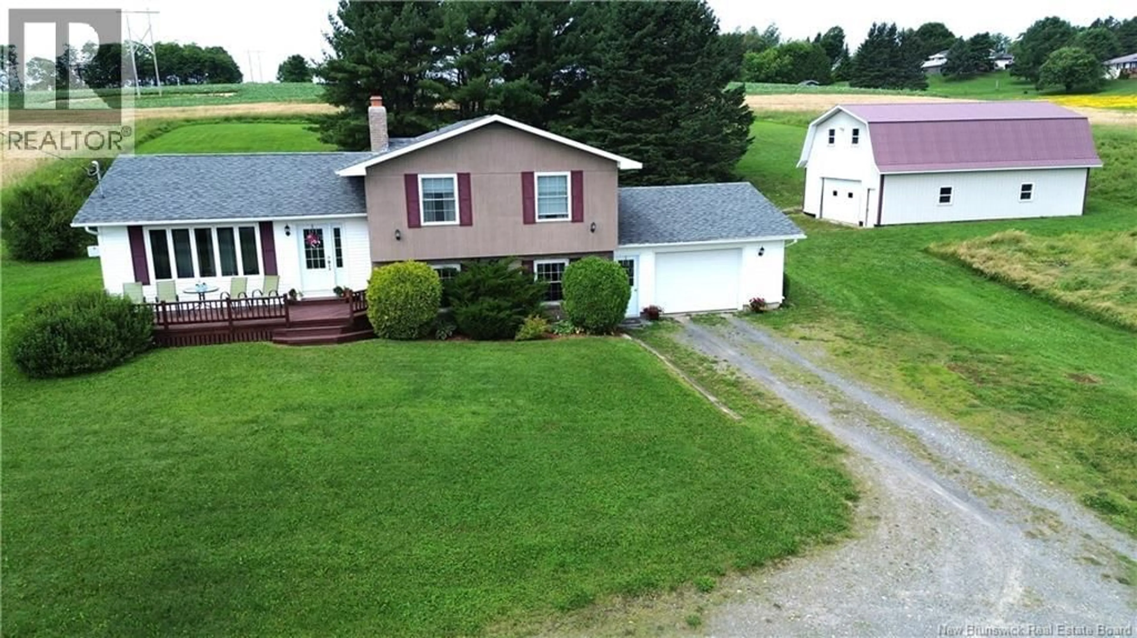 A pic from outside/outdoor area/front of a property/back of a property/a pic from drone, mountain view for 722 590 ROUTE, Waterville New Brunswick E7P1B9