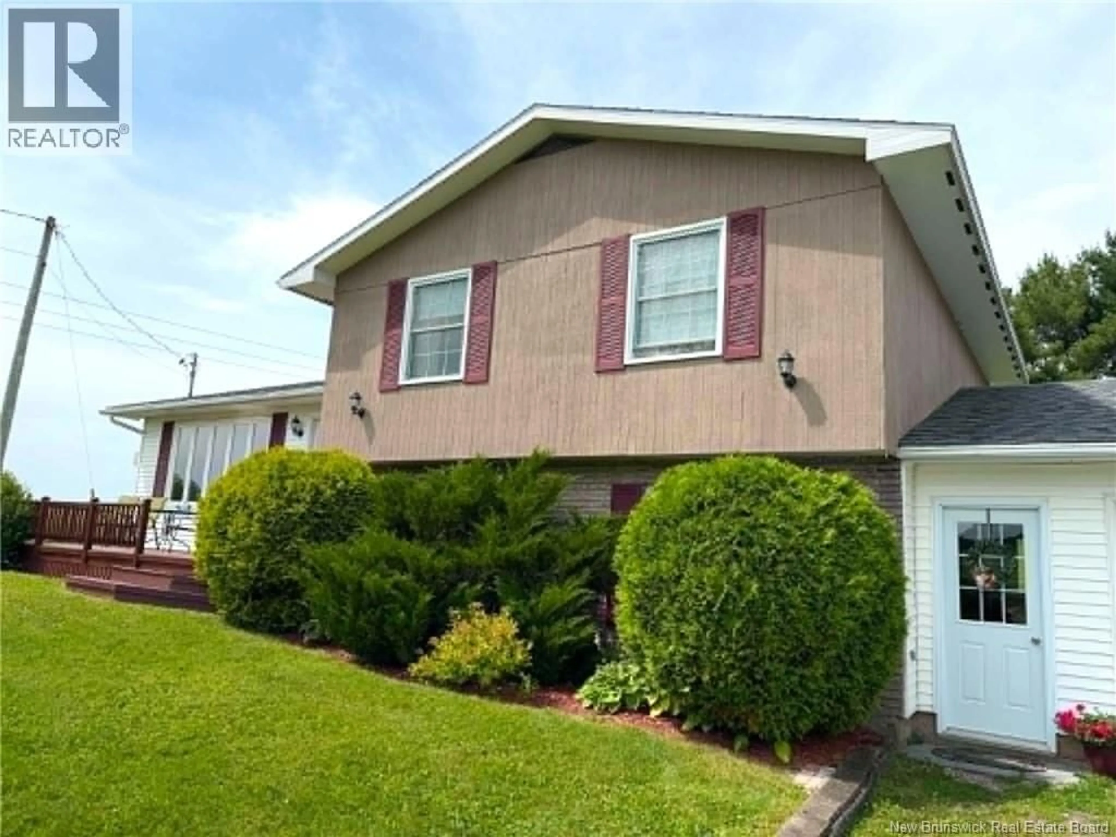 Home with vinyl exterior material, street for 722 590 ROUTE, Waterville New Brunswick E7P1B9