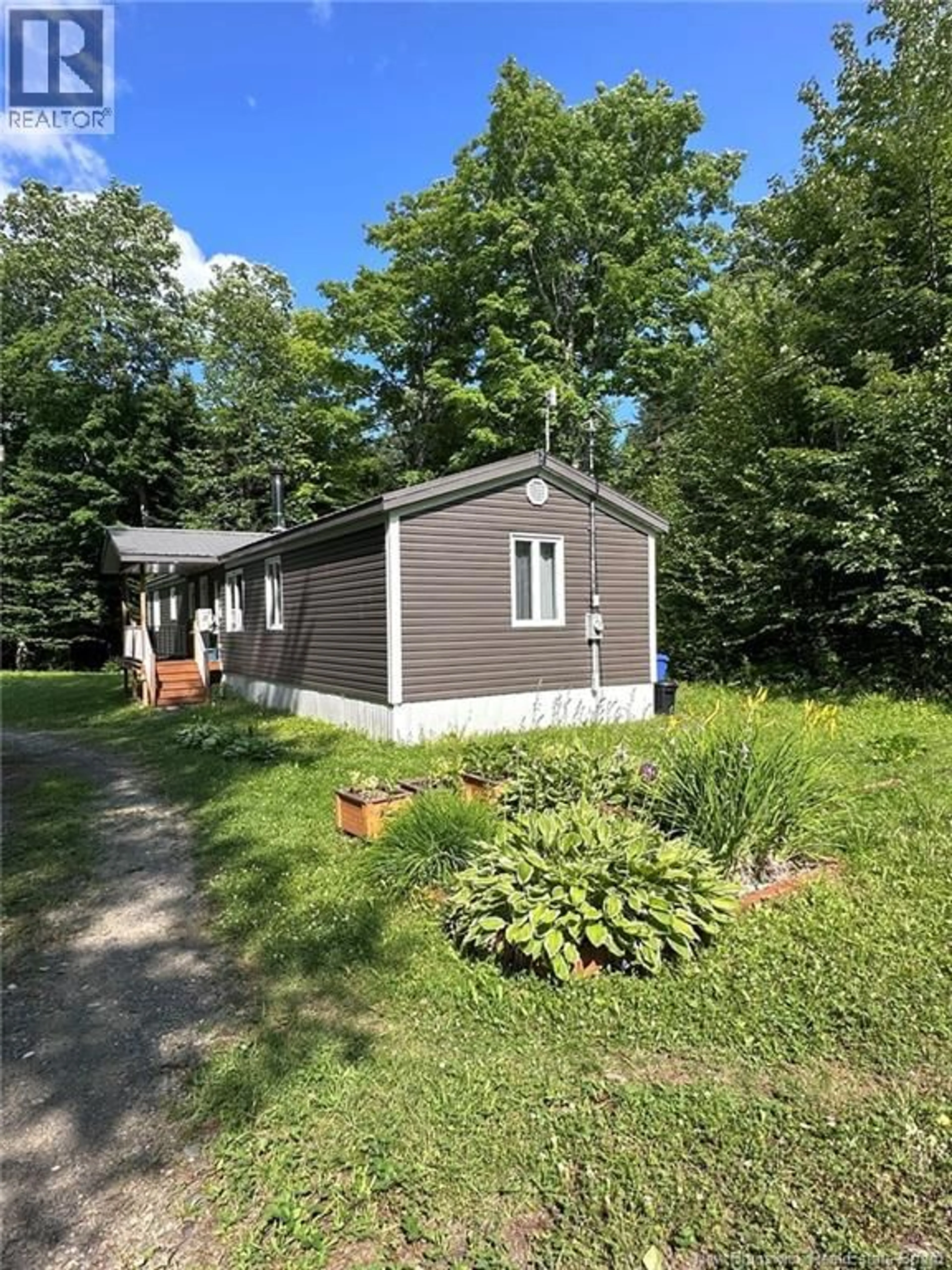 Home with vinyl exterior material, street for 440 SHARKEY ROAD, Jacksontown New Brunswick E7M5N5