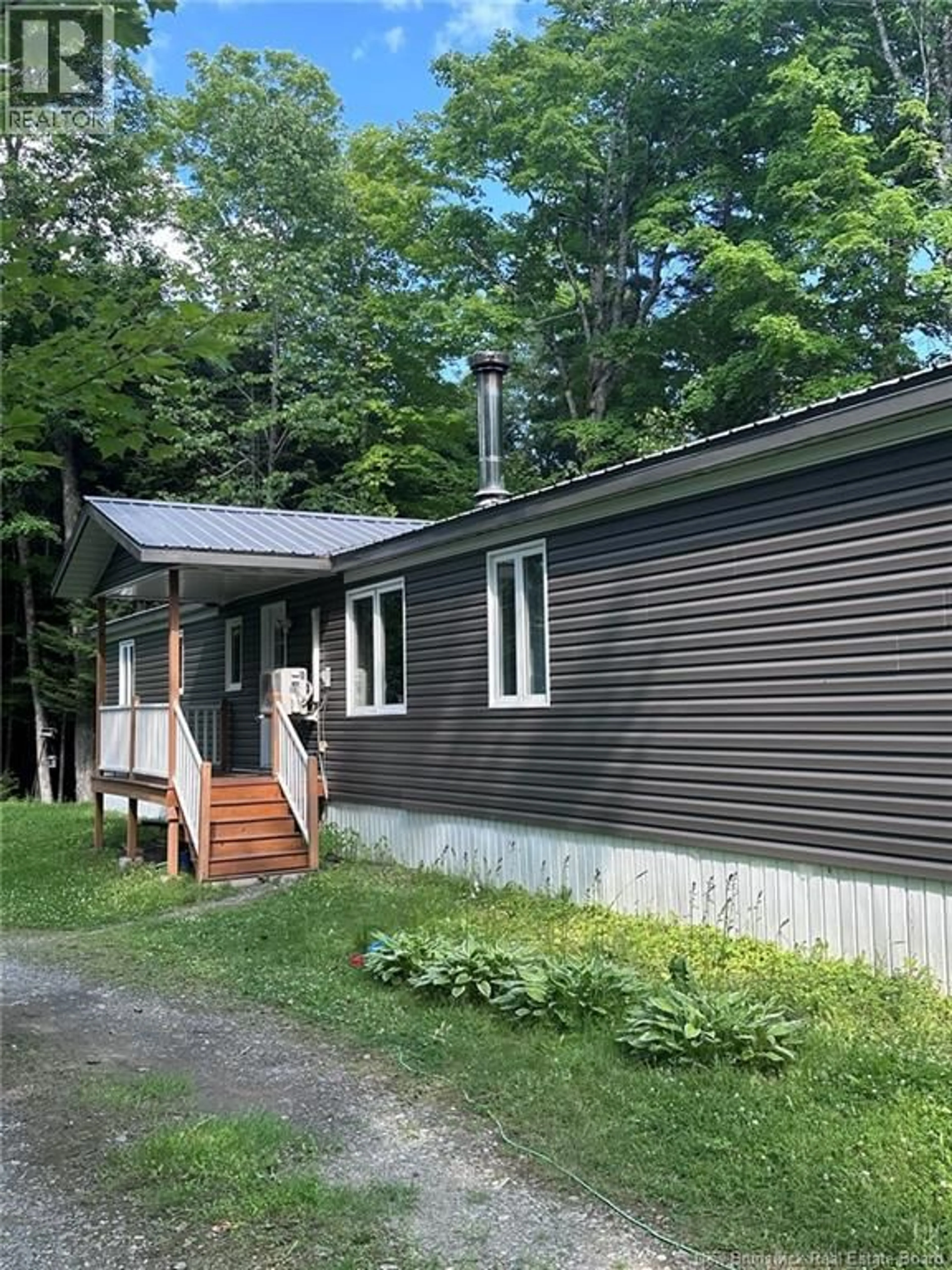 Home with vinyl exterior material, street for 440 SHARKEY ROAD, Jacksontown New Brunswick E7M5N5