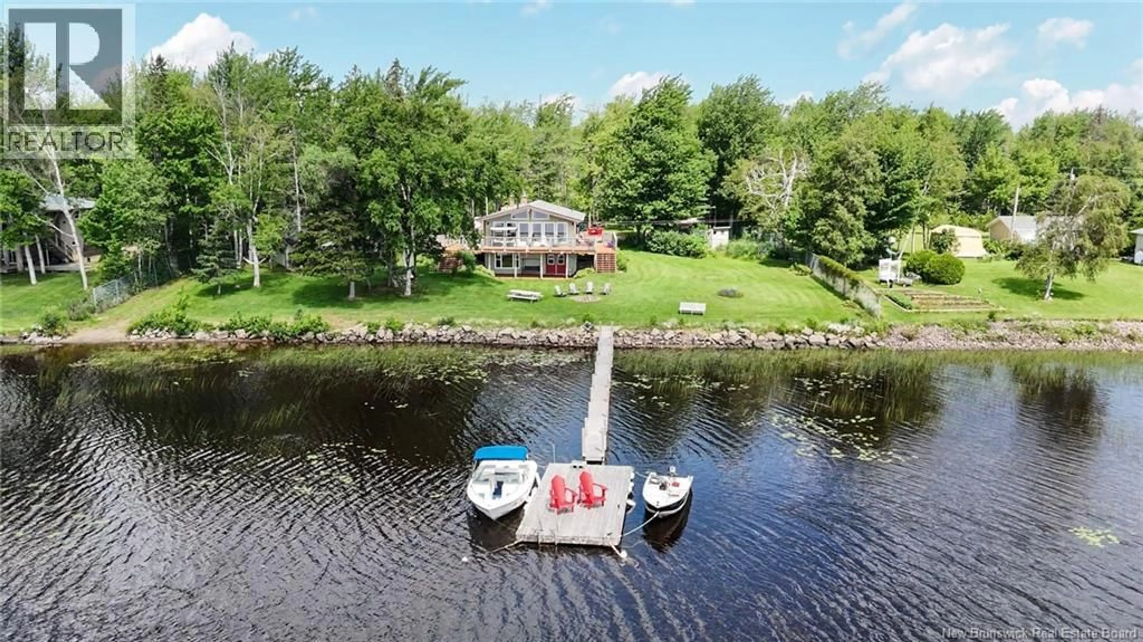 A pic from outside/outdoor area/front of a property/back of a property/a pic from drone, water/lake/river/ocean view for 368 SQUARE LAKE ROAD, Saint-Andre-LeBlanc New Brunswick E4P6G7