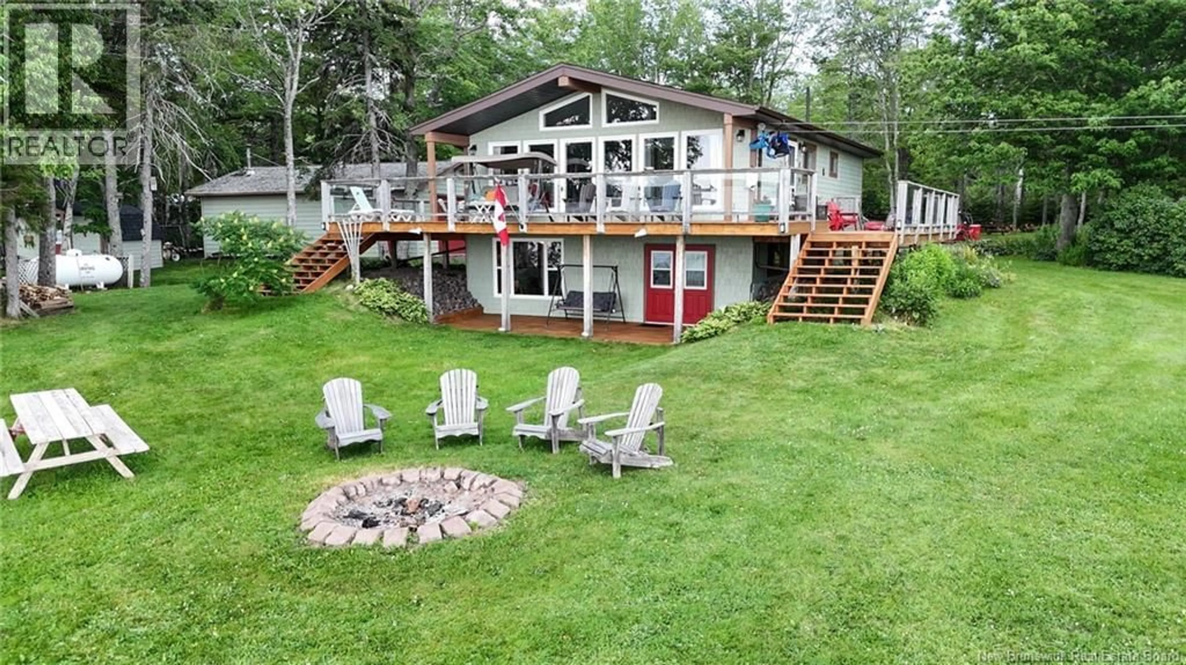 Patio, water/lake/river/ocean view for 368 SQUARE LAKE ROAD, Saint-Andre-LeBlanc New Brunswick E4P6G7