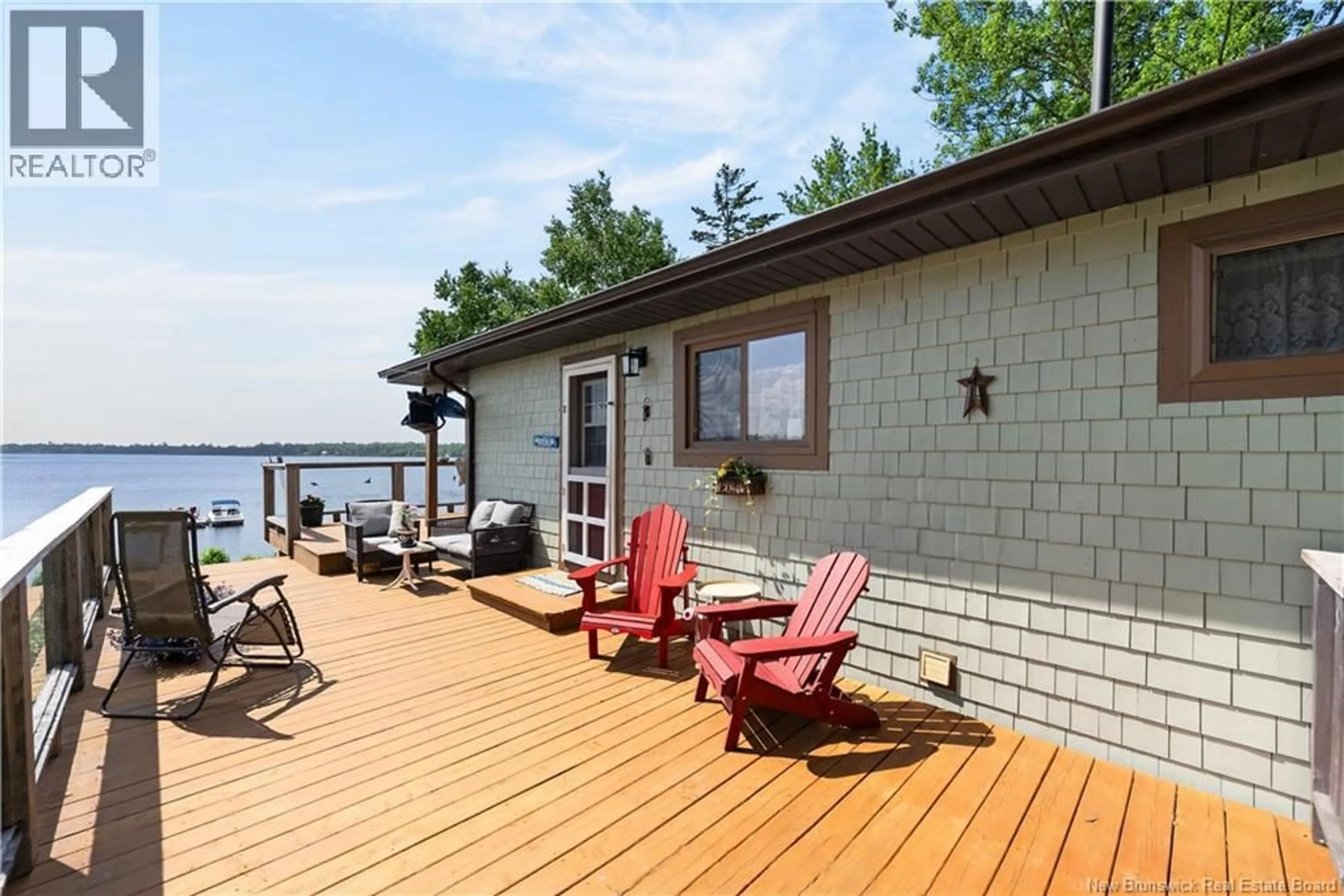 Patio, water/lake/river/ocean view for 368 SQUARE LAKE ROAD, Saint-Andre-LeBlanc New Brunswick E4P6G7
