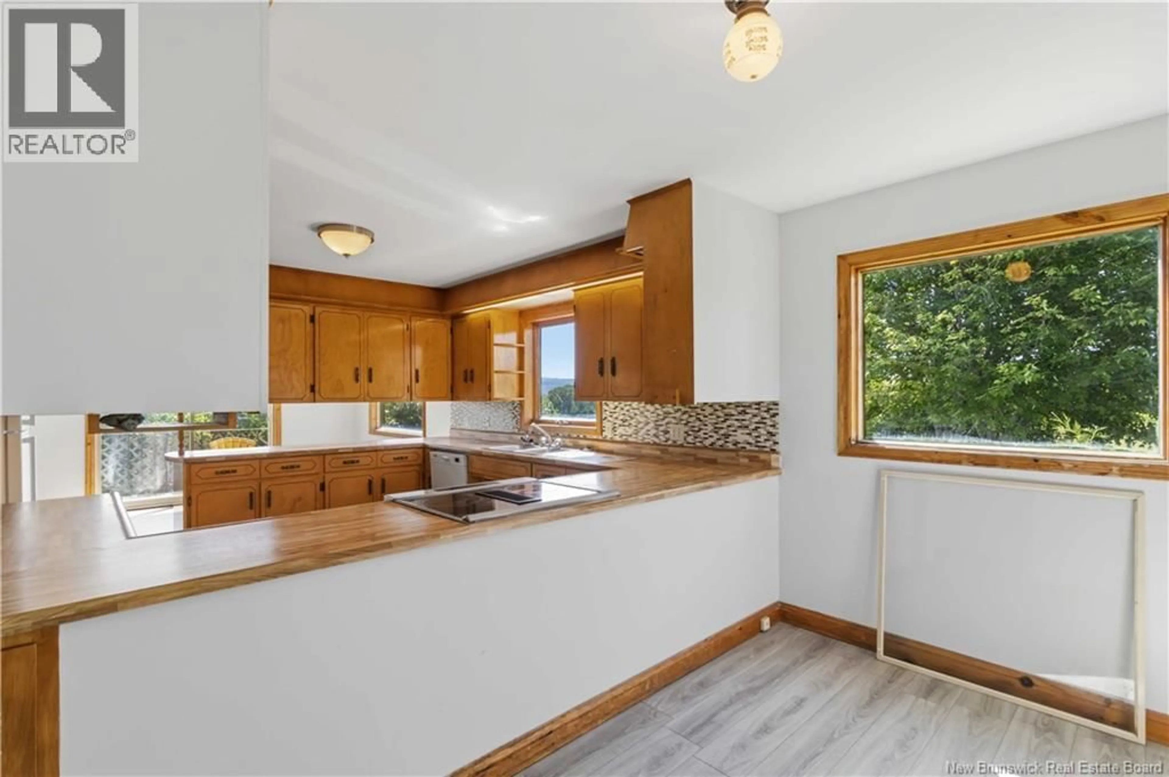 Open concept kitchen, ceramic/tile floor for 35 STACEY ROAD, Wicklow New Brunswick E7L3X1