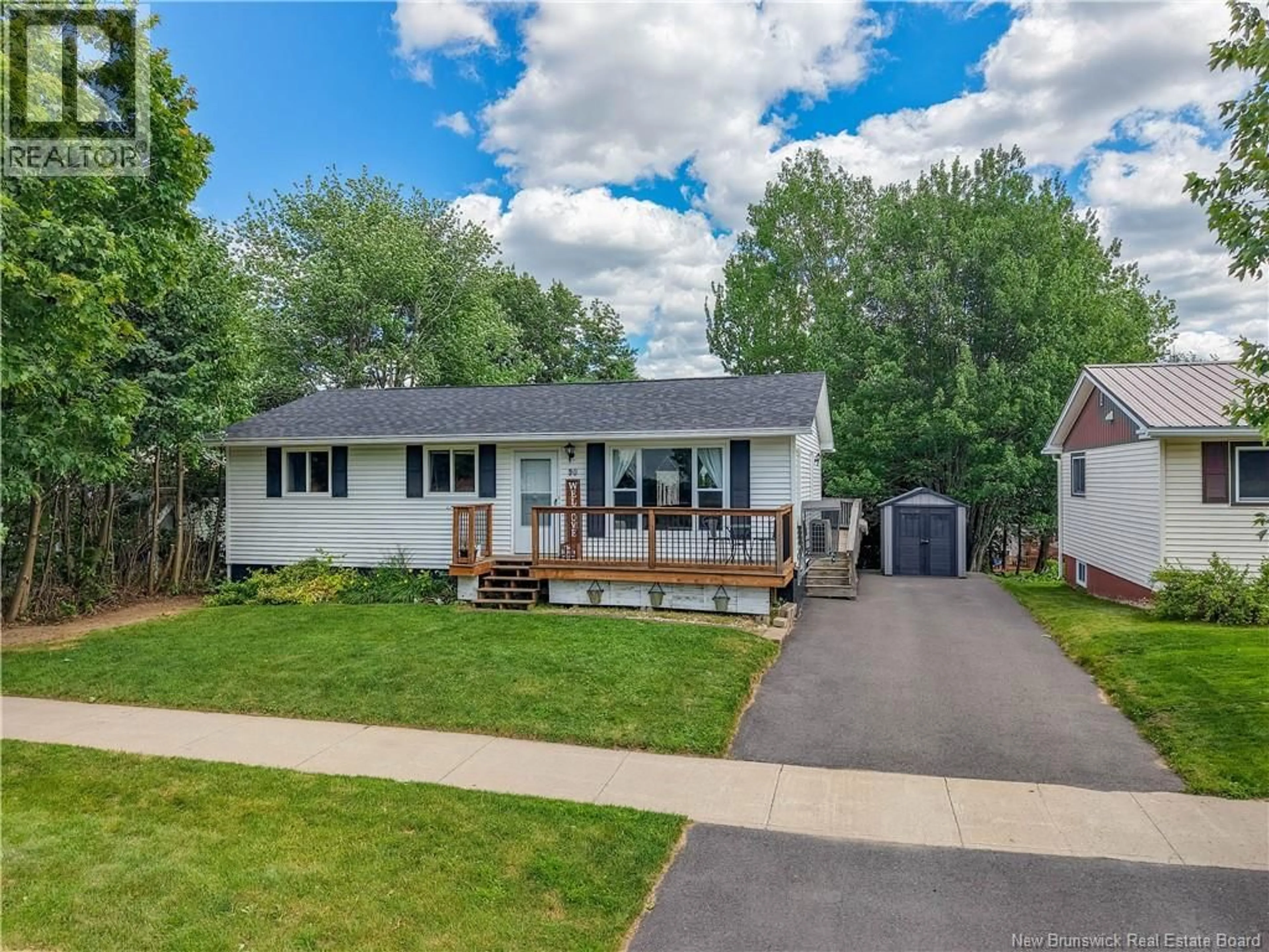 Home with vinyl exterior material, street for 90 BLISS STREET, Fredericton New Brunswick E3B5S9