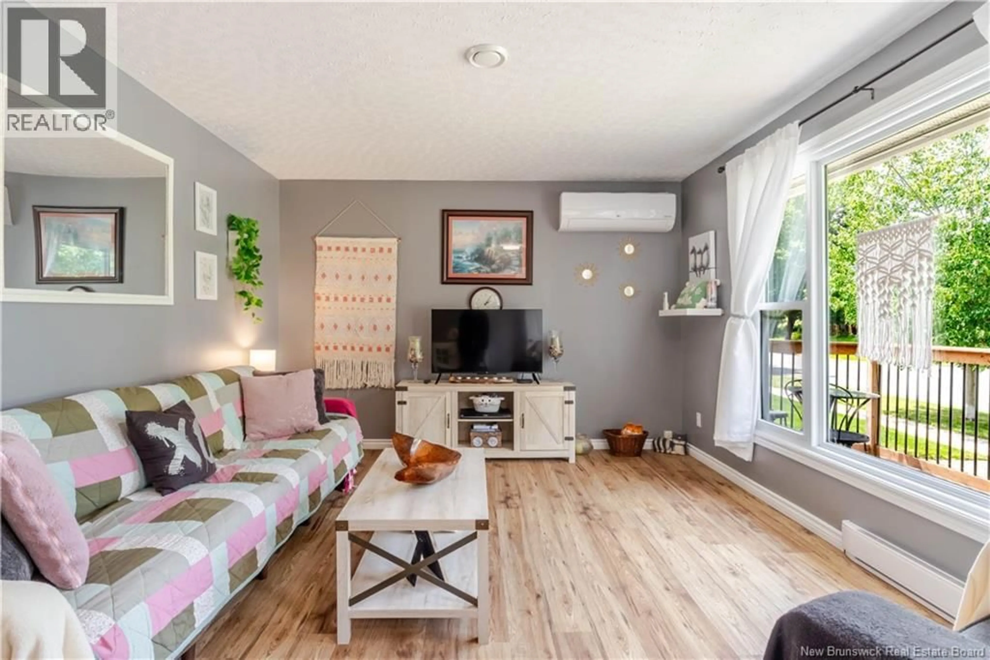 Living room with furniture, wood/laminate floor for 90 BLISS STREET, Fredericton New Brunswick E3B5S9