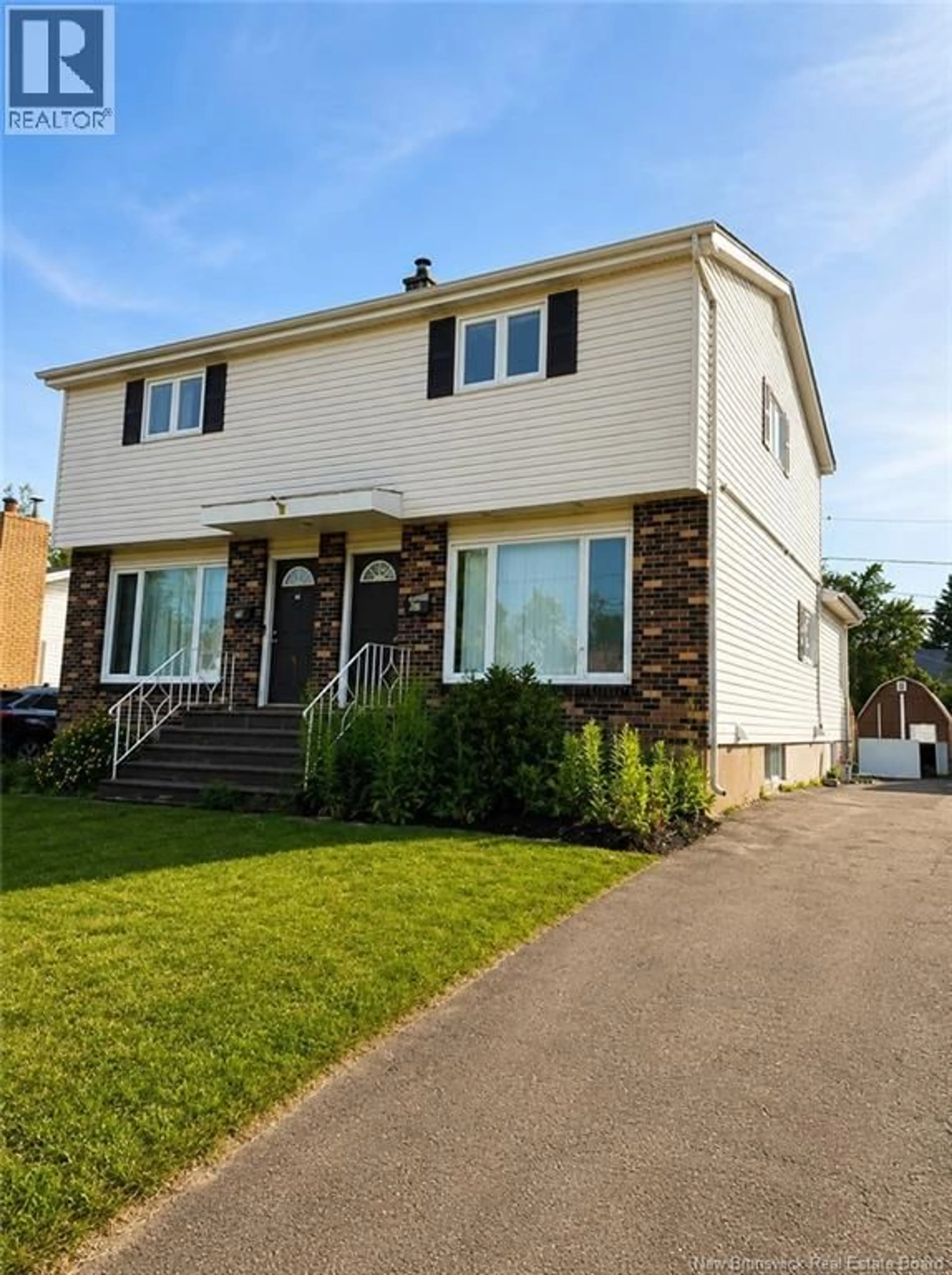 Home with vinyl exterior material, street for 66 WHITNEY AVENUE, Moncton New Brunswick E1C8C6