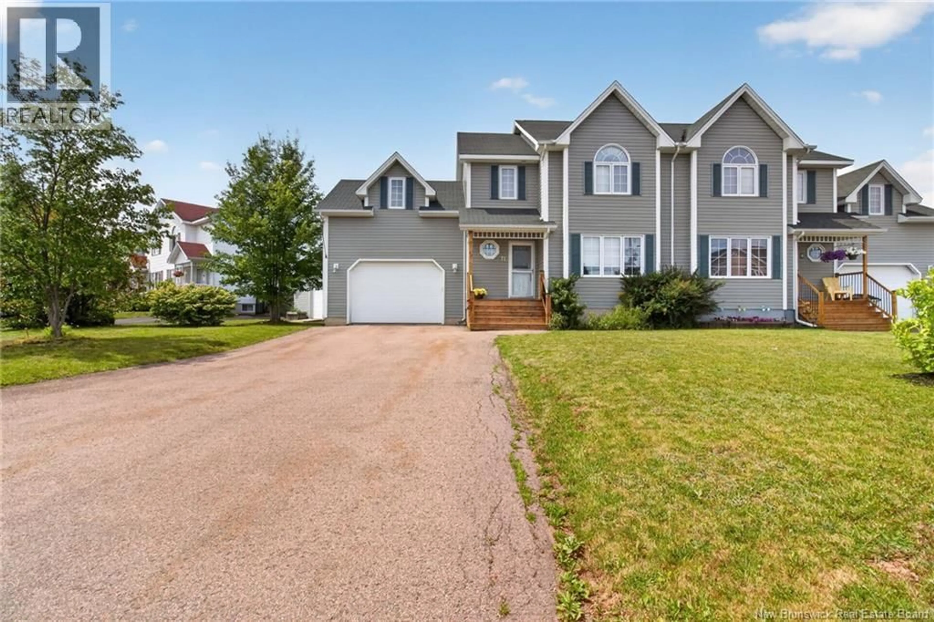 Home with vinyl exterior material, street for 11 LIMESTONE DRIVE, Moncton New Brunswick E1G5P3
