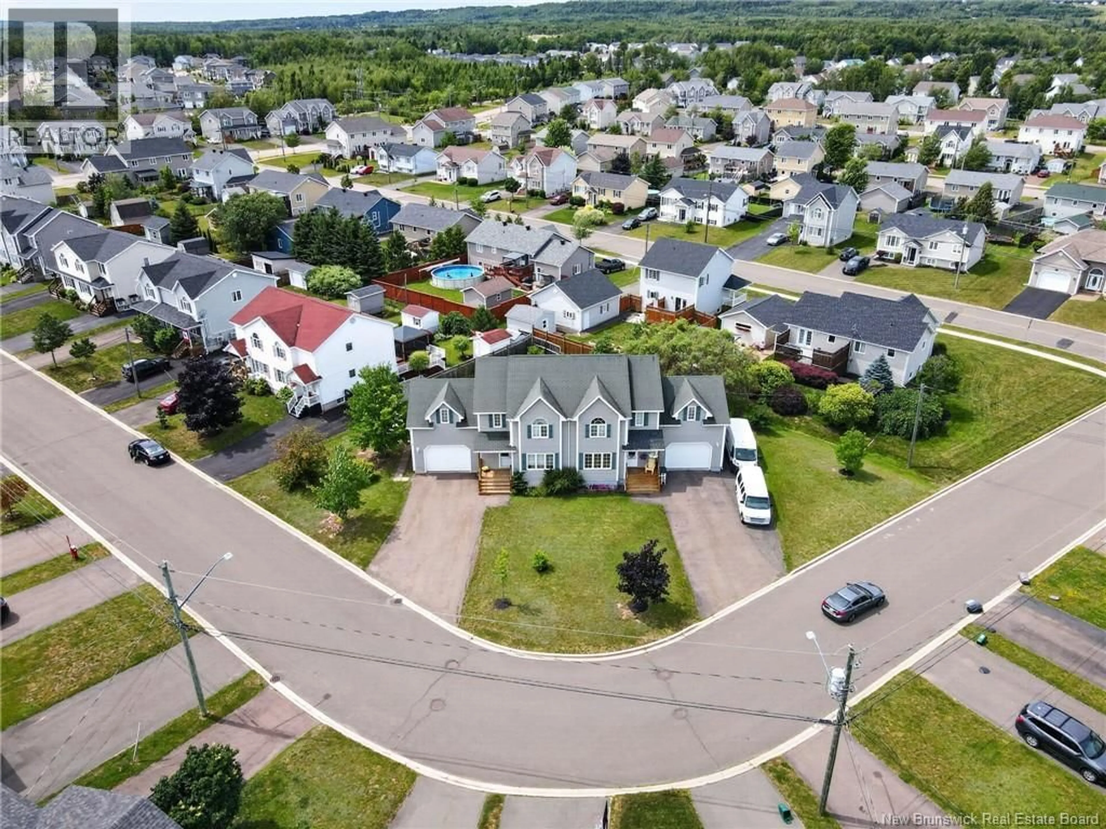 A pic from outside/outdoor area/front of a property/back of a property/a pic from drone, street for 11 LIMESTONE DRIVE, Moncton New Brunswick E1G5P3