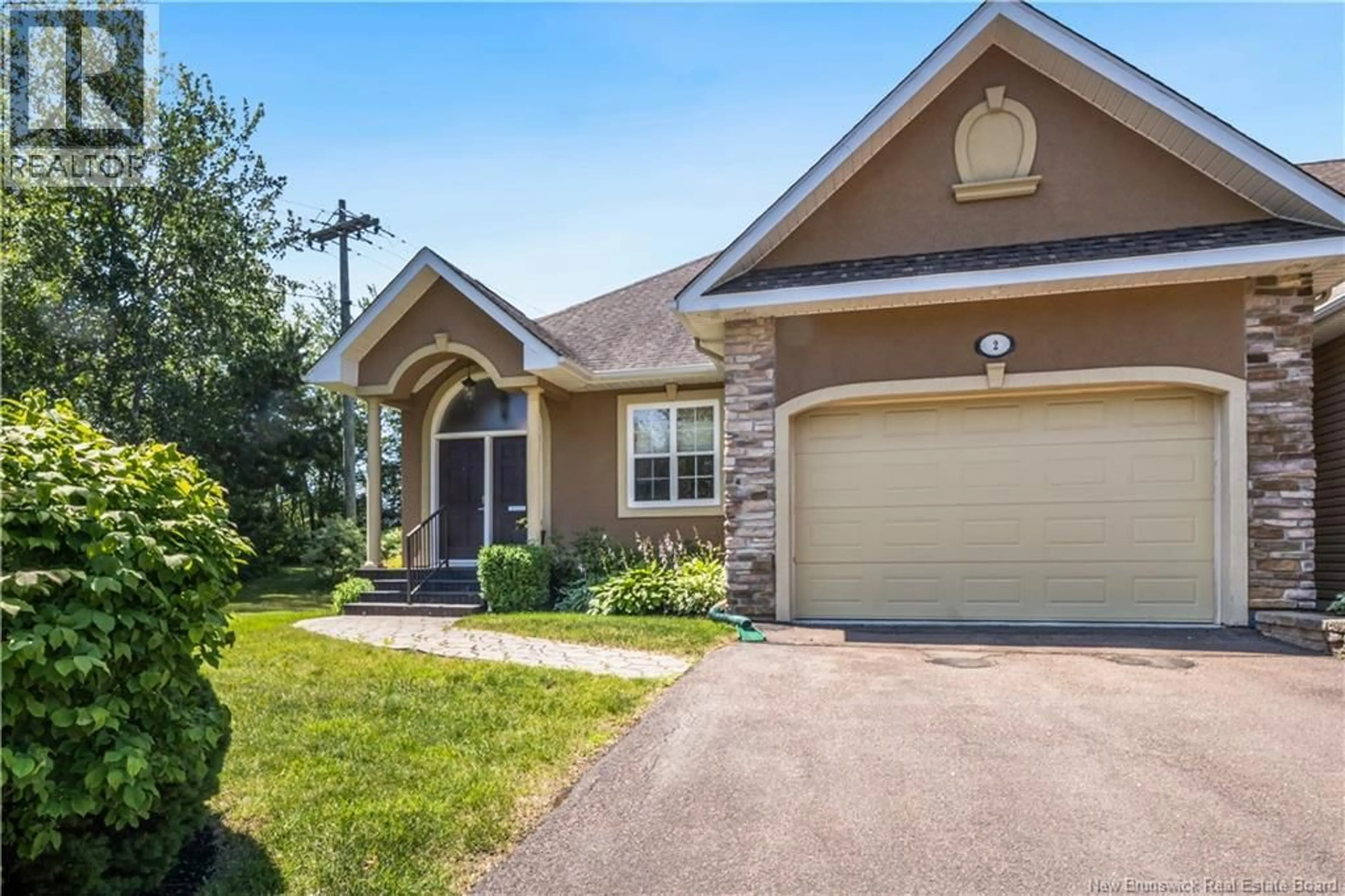 Home with vinyl exterior material, street for 2 BURNS LANE, Moncton New Brunswick E1E0A5