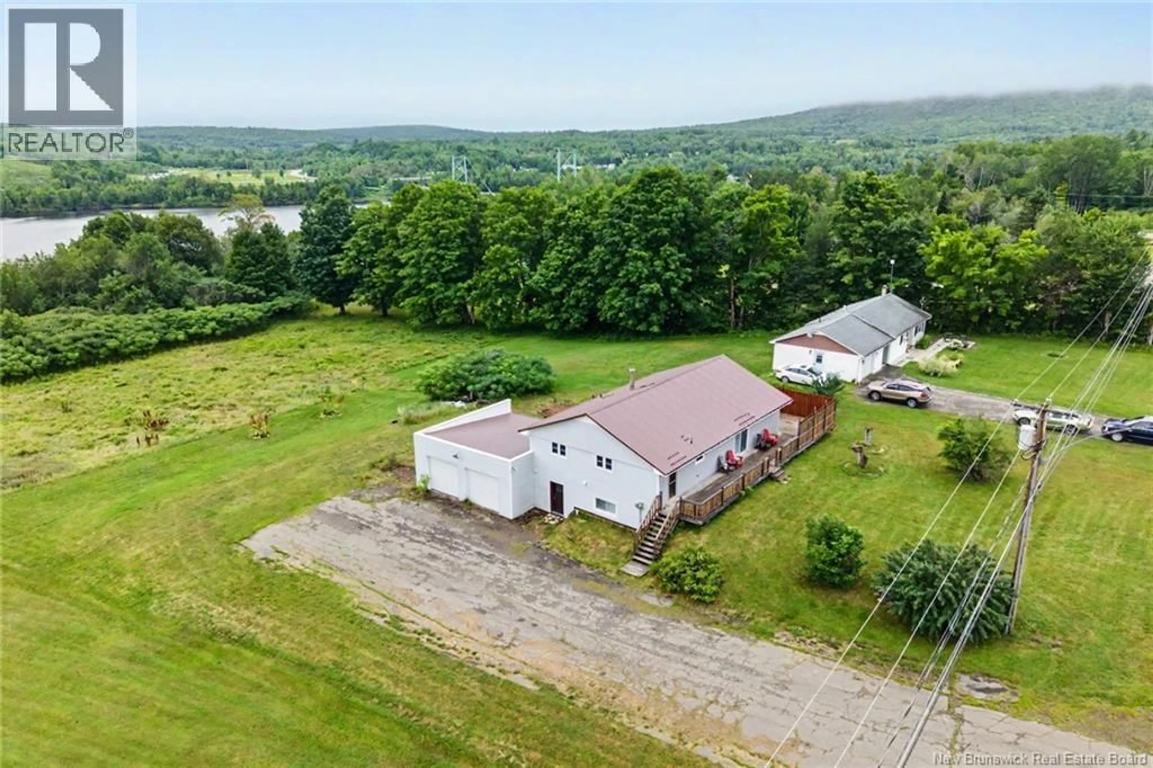 A pic from outside/outdoor area/front of a property/back of a property/a pic from drone, unknown for 664 OTIS DRIVE, Nackawic New Brunswick E6G1H8
