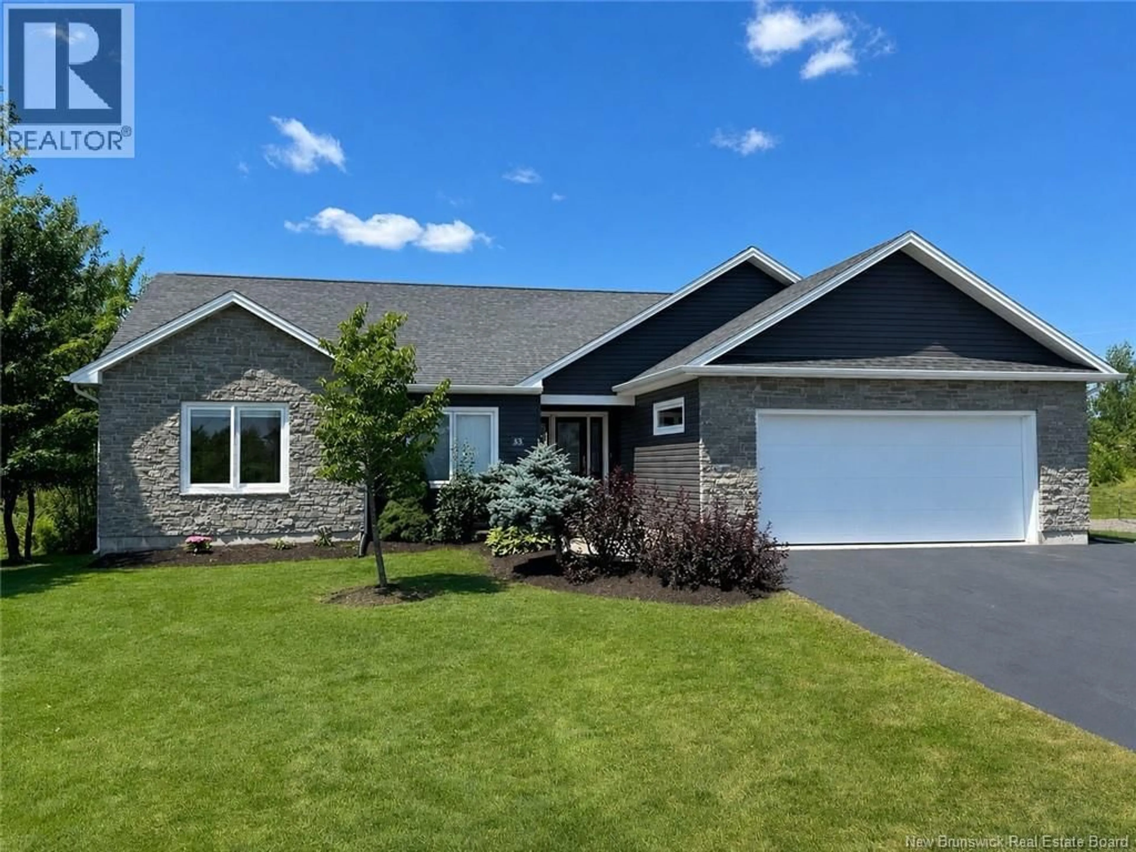 Home with vinyl exterior material, street for 53 ABBOTT COURT, Moncton New Brunswick E1E0C9