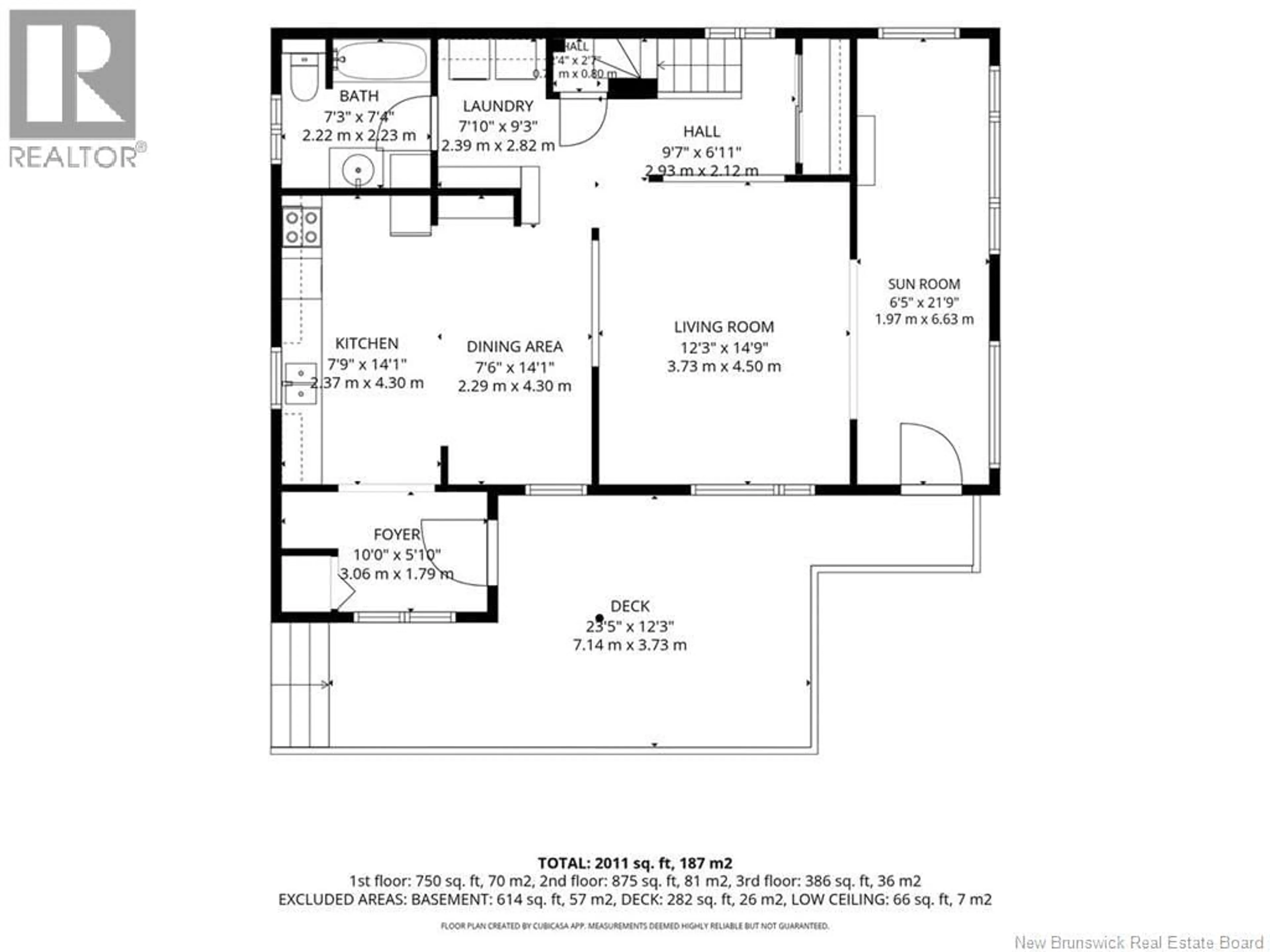 Floor plan for 342 NOTRE DAME STREET, Atholville New Brunswick E3N4A2