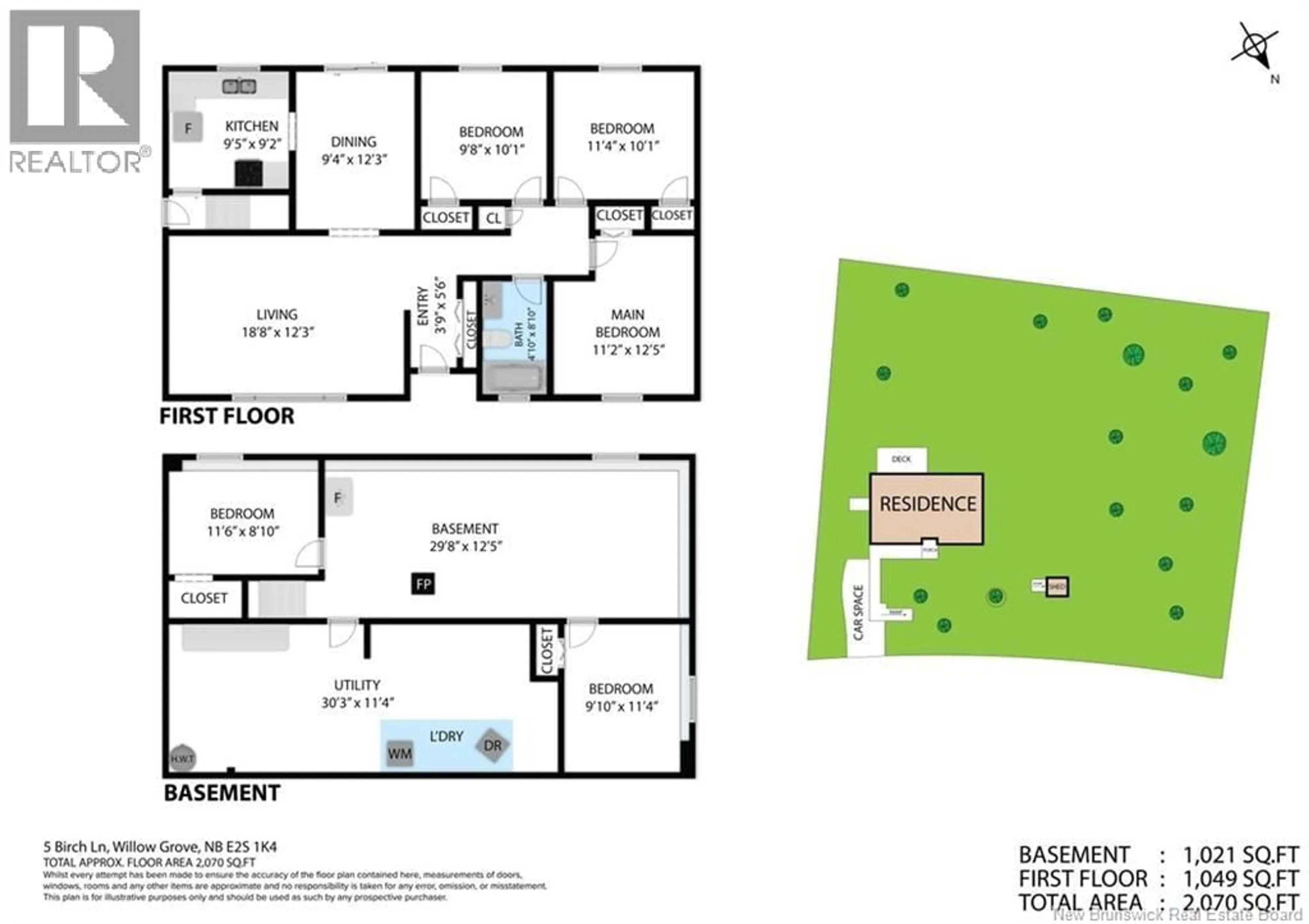 Floor plan for 5 BIRCH LANE, Willow Grove New Brunswick E2S1K4