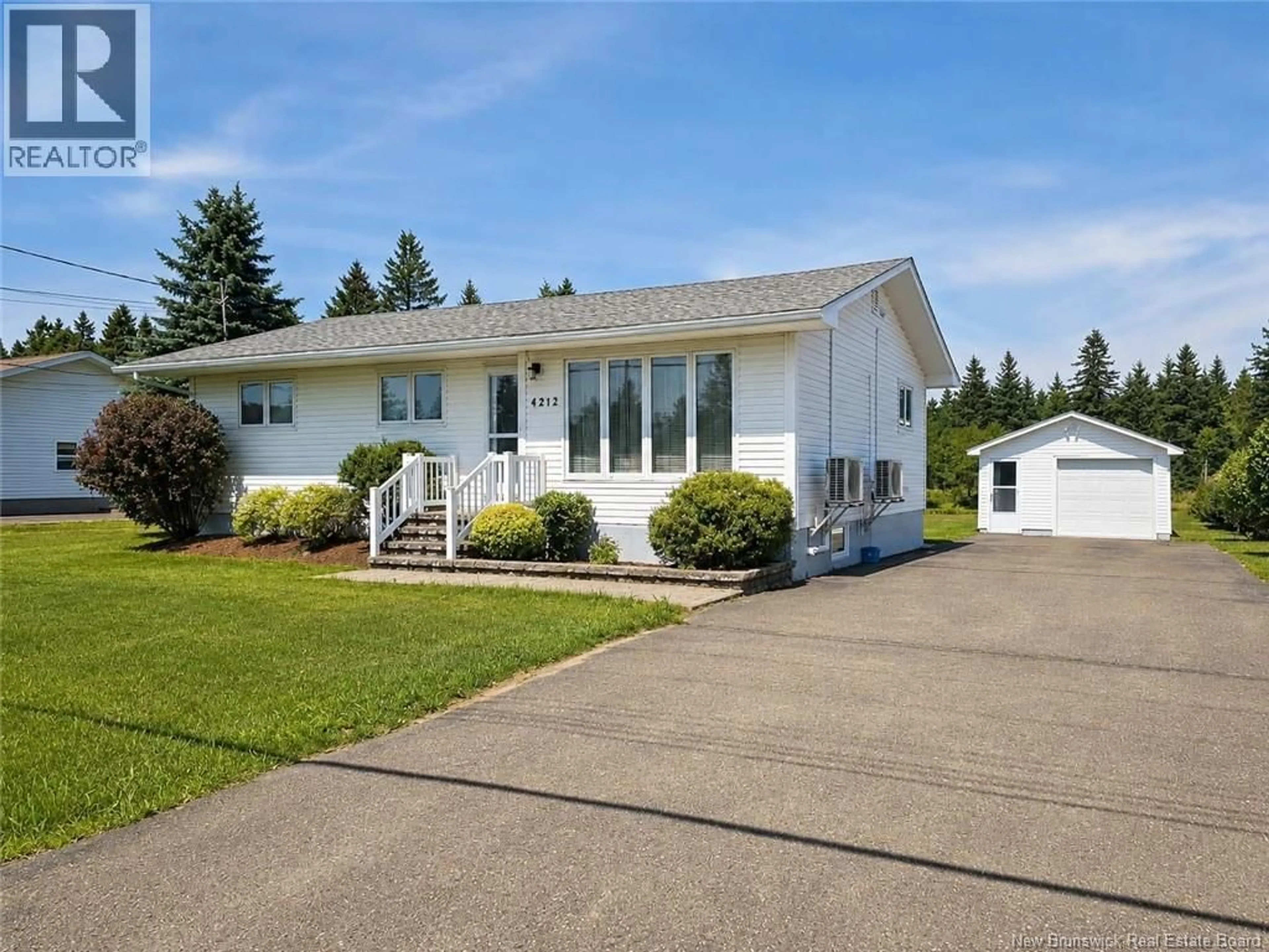 Home with vinyl exterior material, street for 4212 CH FOSTER, Tracadie New Brunswick E1X1C2