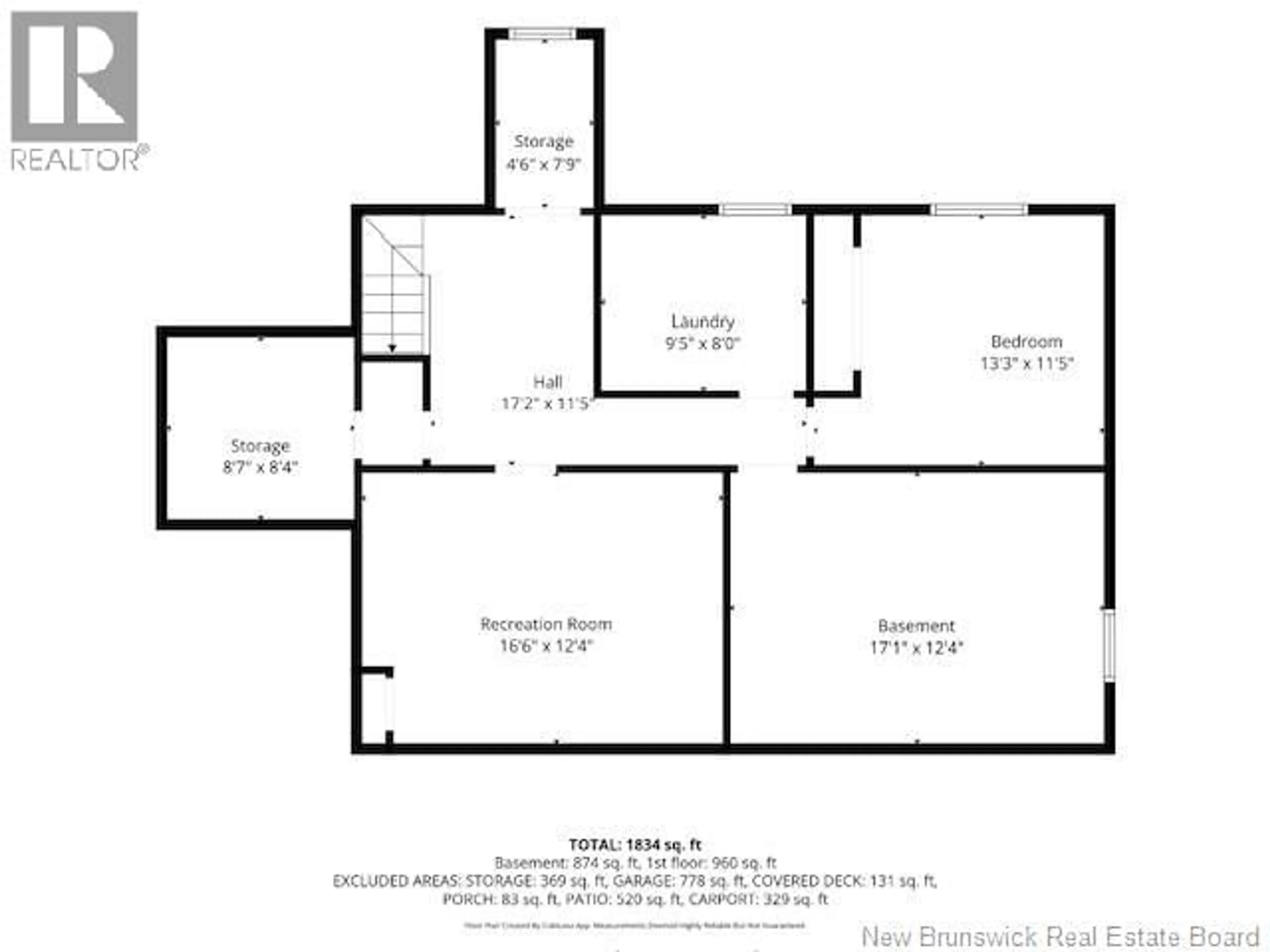 Floor plan for 634 DARLINGTON DRIVE, Dalhousie New Brunswick E8C1N3