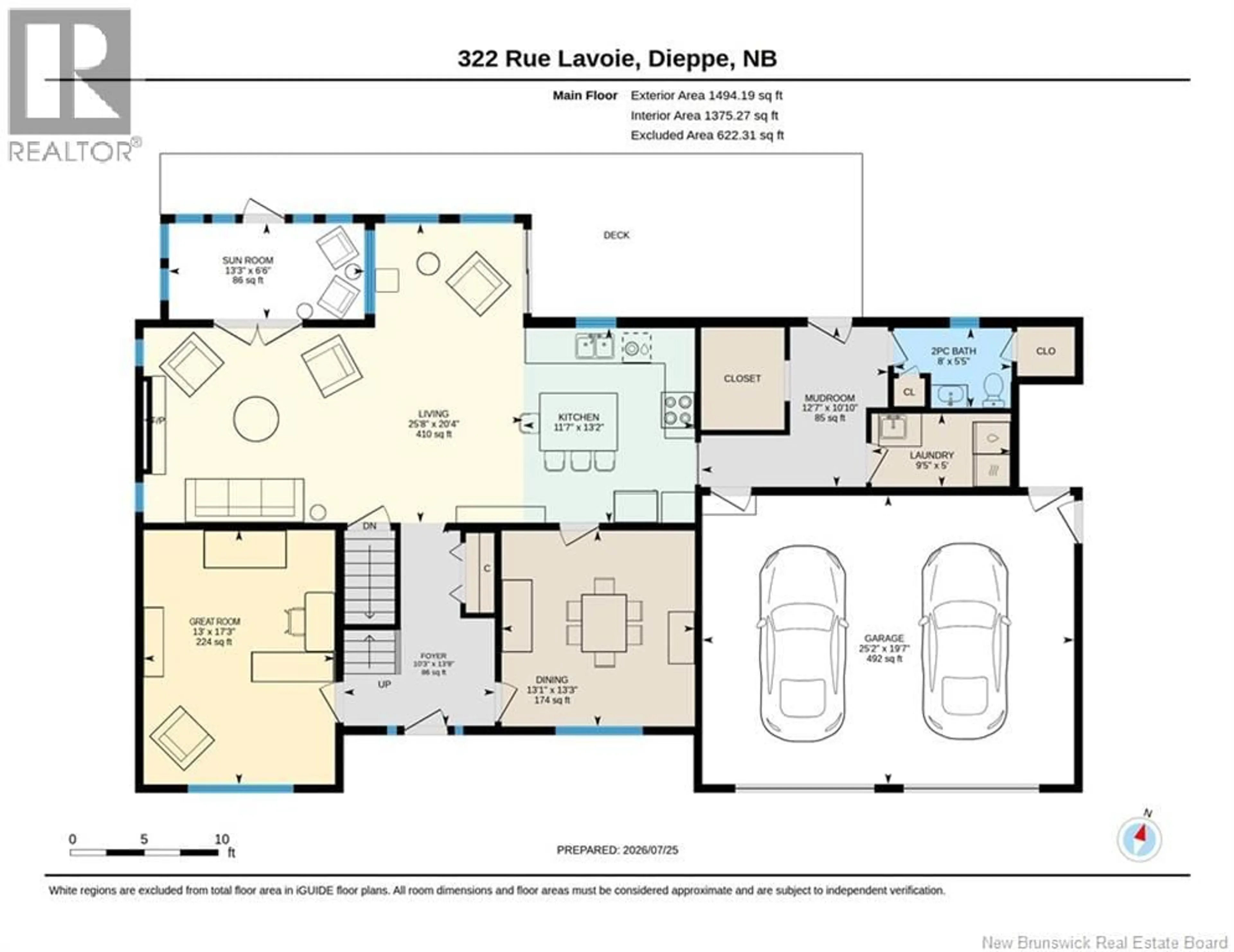 Floor plan for 322 LAVOIE STREET, Dieppe New Brunswick E1A6R8