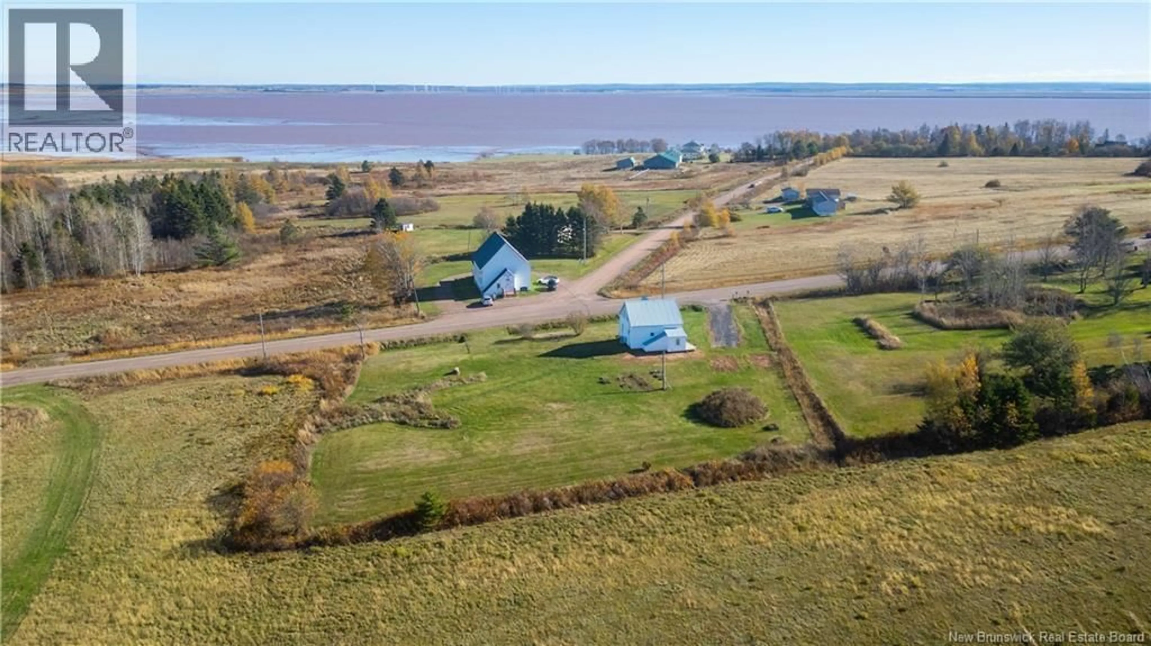 A pic from outside/outdoor area/front of a property/back of a property/a pic from drone, water/lake/river/ocean view for 385 ROUTE 935, Sackville New Brunswick E4L2J9
