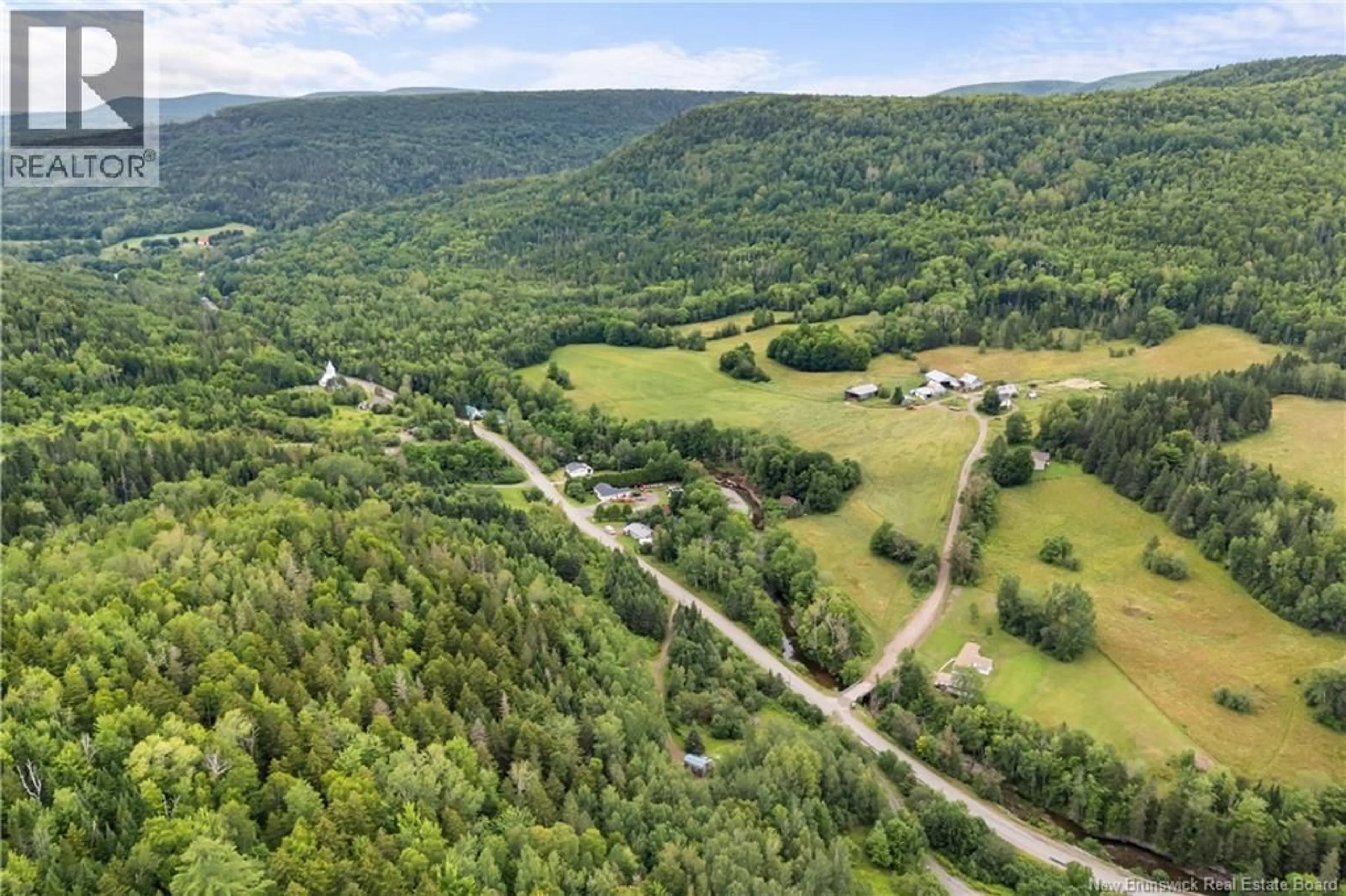 A pic from outside/outdoor area/front of a property/back of a property/a pic from drone, forest/trees view for 1048 AND 1056 WATERFORD ROAD, Waterford New Brunswick E4E5C4