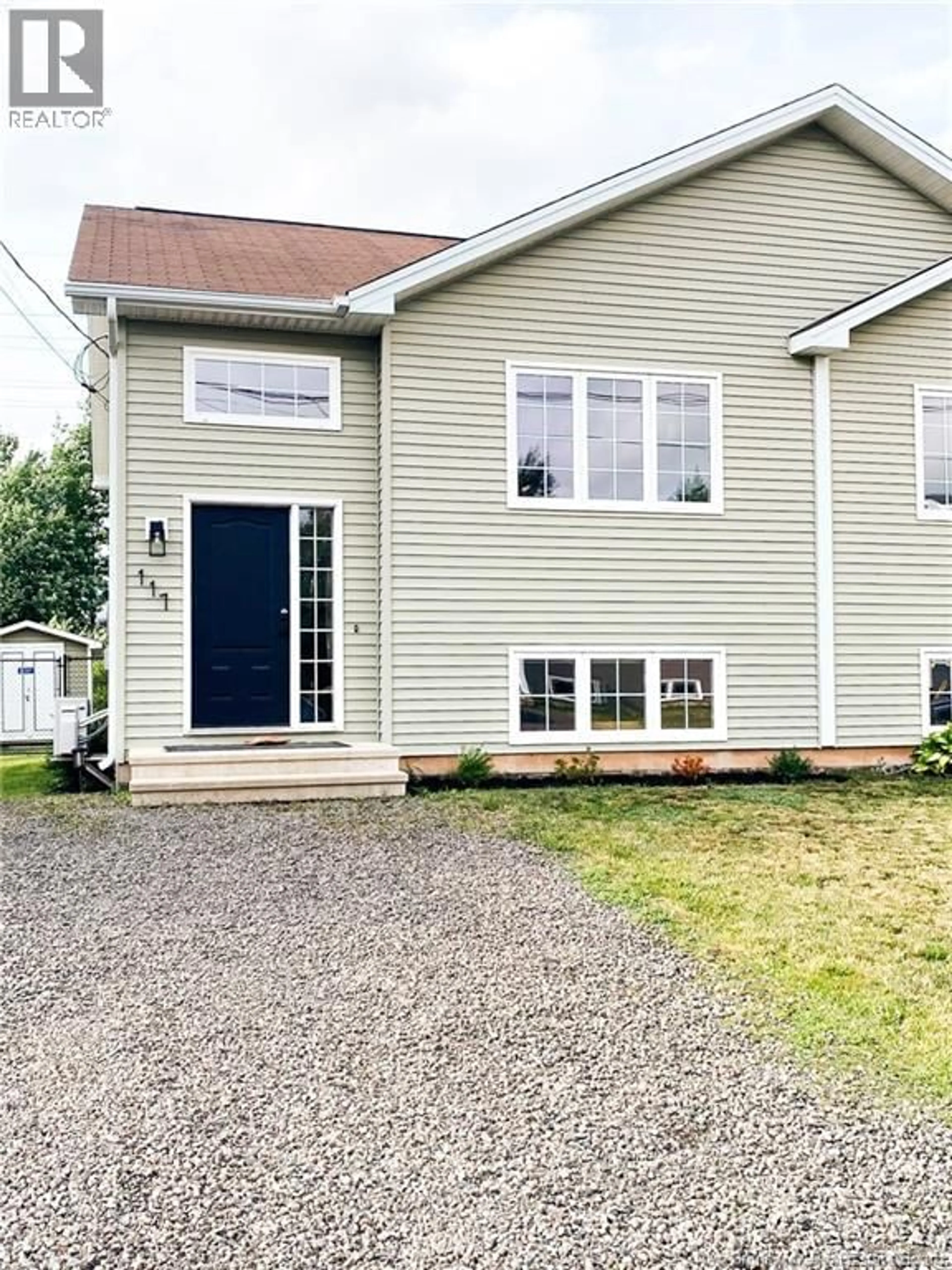 Home with vinyl exterior material, street for 117 CLARENDON DRIVE, Moncton New Brunswick E1G0M8