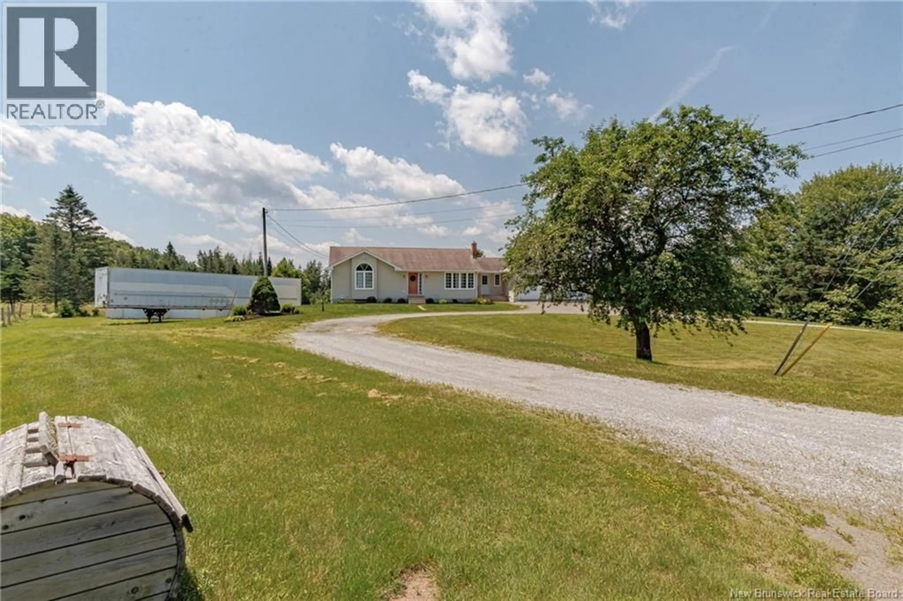 A pic from outside/outdoor area/front of a property/back of a property/a pic from drone, water/lake/river/ocean view for 591 GROVE HILL ROAD, Grove Hill New Brunswick E5N4R7
