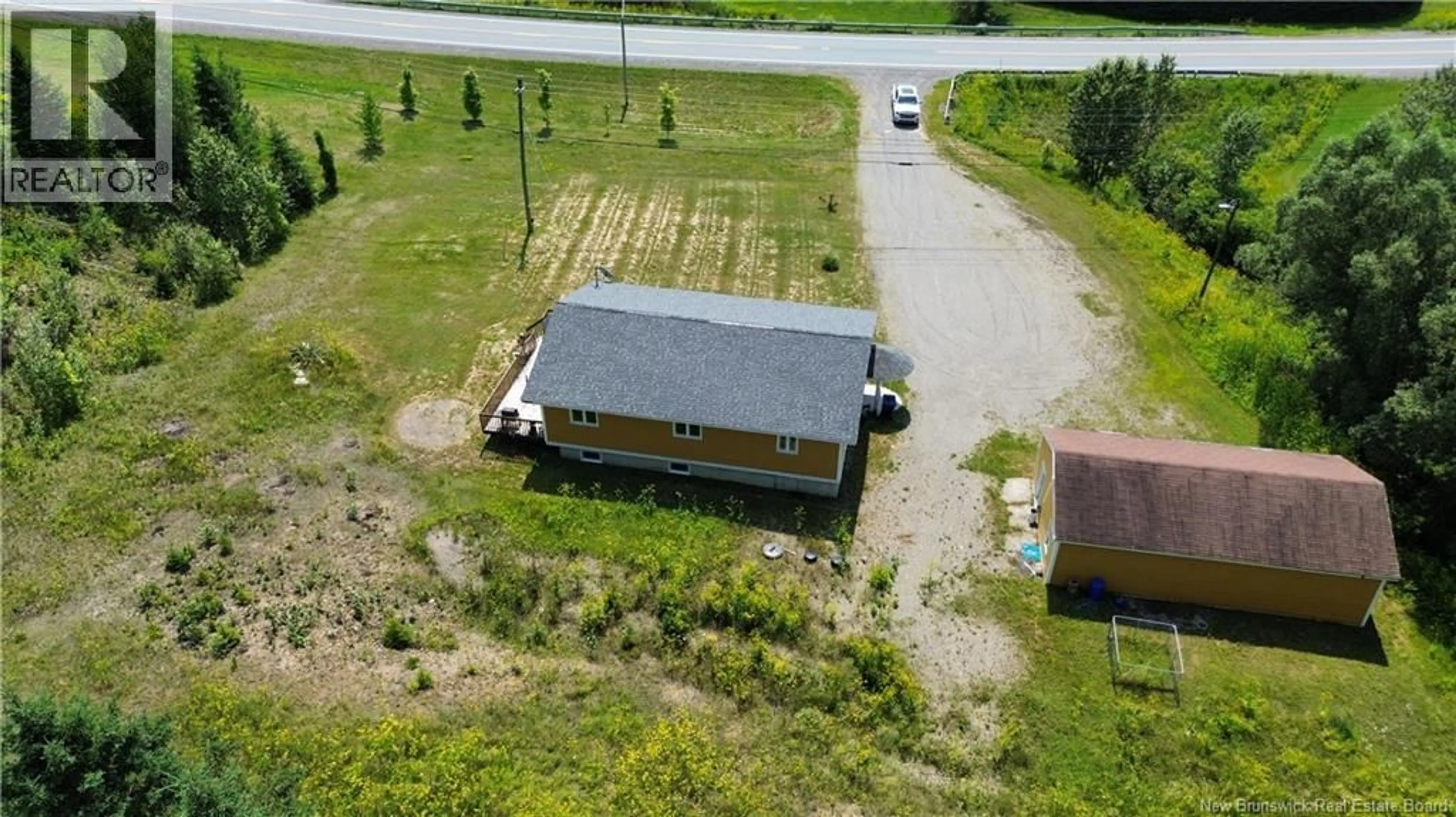 A pic from outside/outdoor area/front of a property/back of a property/a pic from drone, building for 2172 RTE 108, DSL de Drummond/DSL of Drummond New Brunswick E3Y2K6